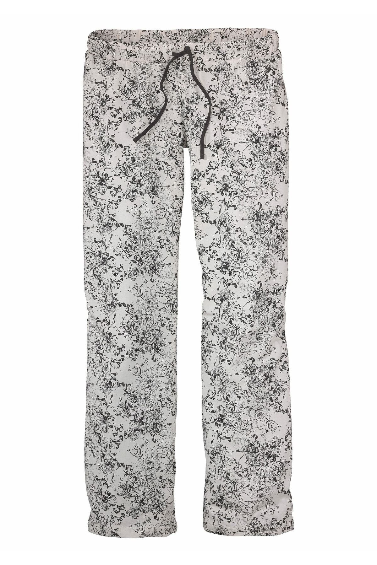 s.Oliver Pyjama set - Grau - Geblümt - Trendyol