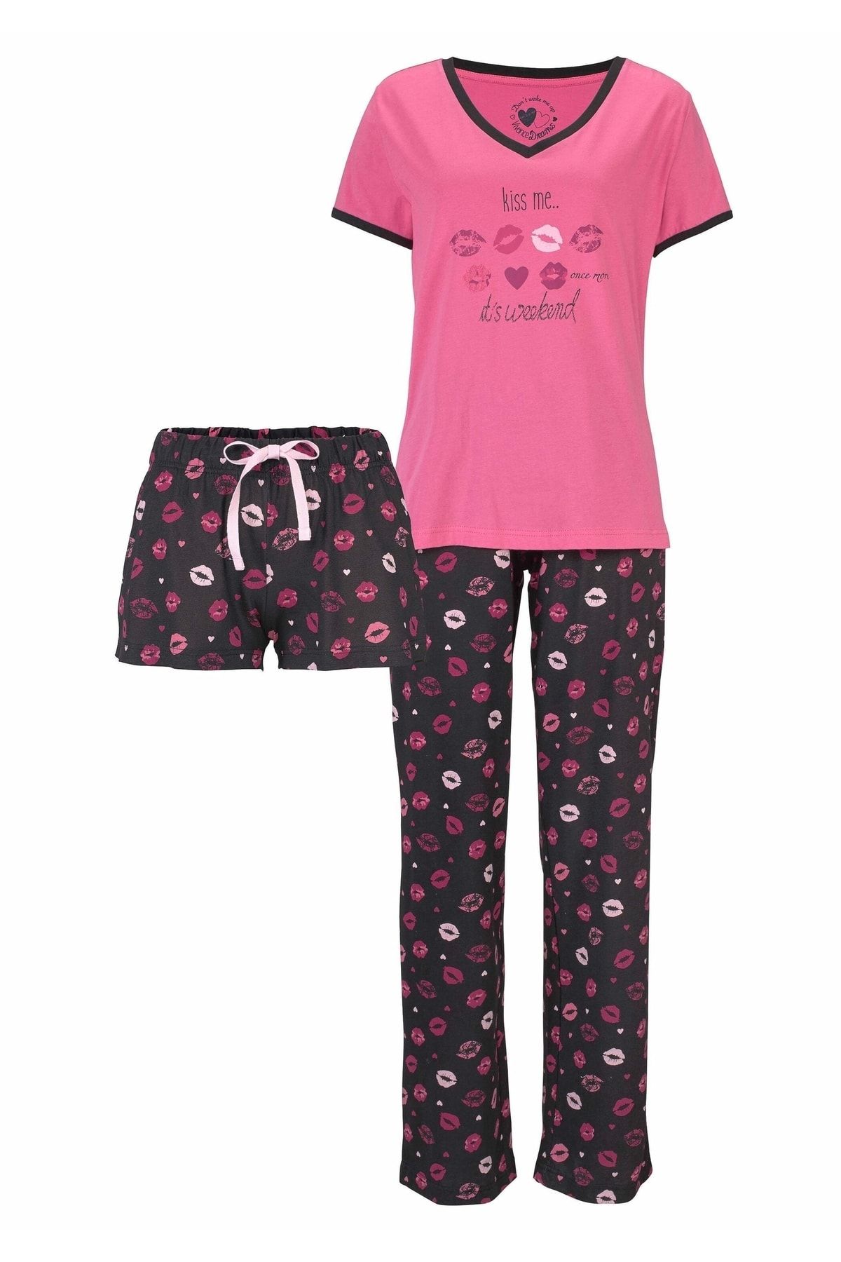 Vivance Pyjama set - Trendyol - - Rosa Unifarben