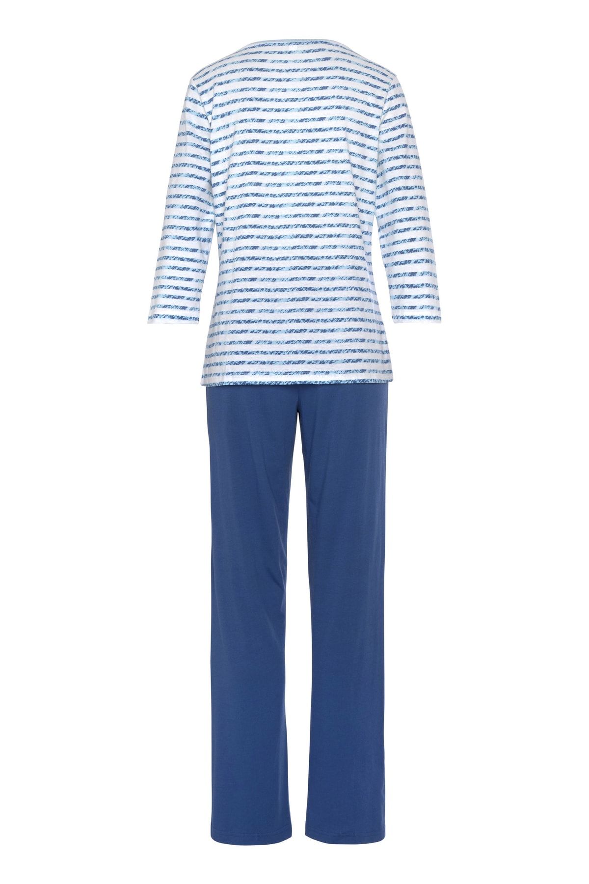 Vivance Pyjama set - - Blau Trendyol Gestreift 