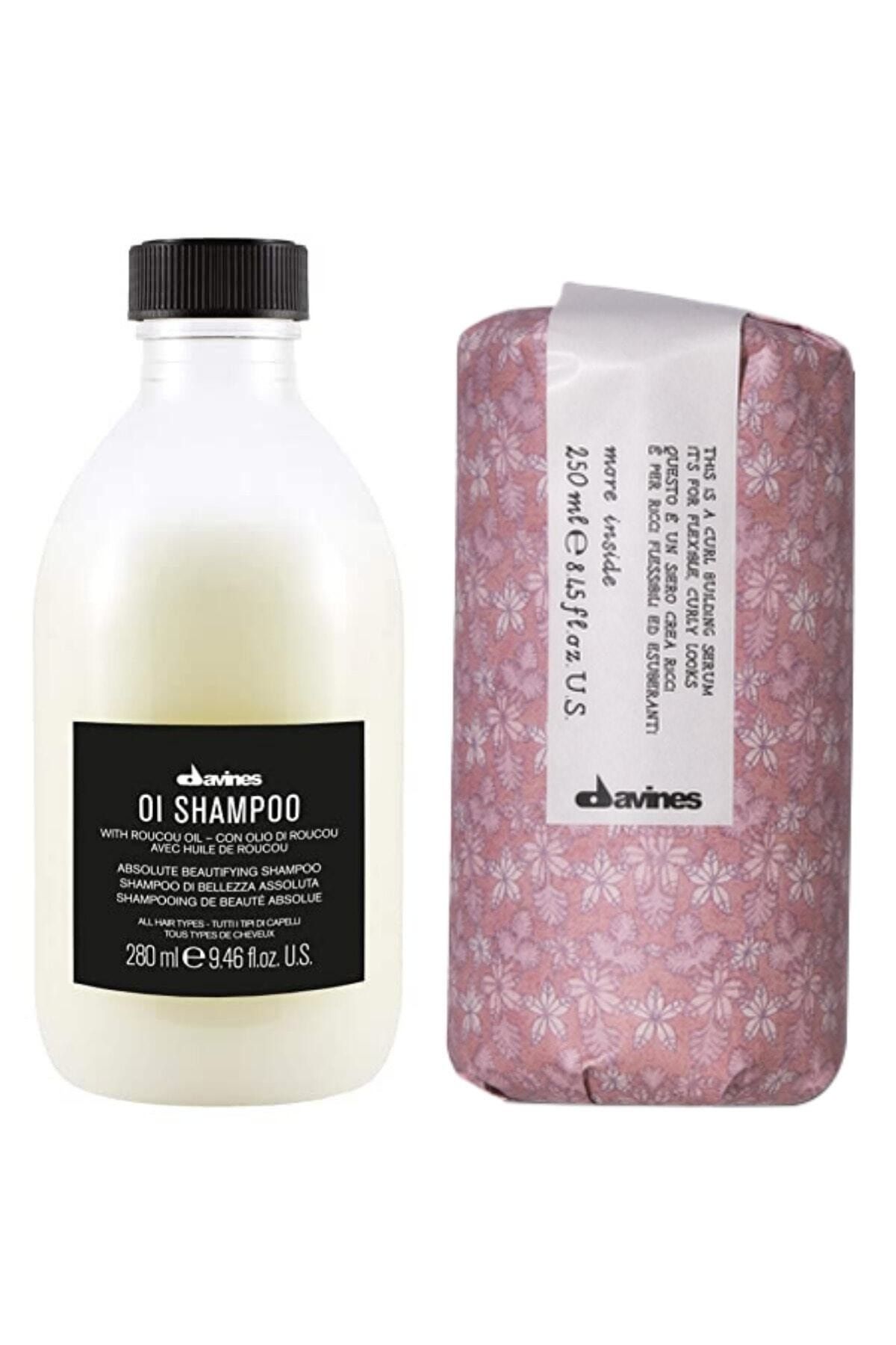 شامپو روغن OI 250 میلی لیتر + سرم ساختمانی کرل 250 میلی لیتر MGFAS.20 Davines