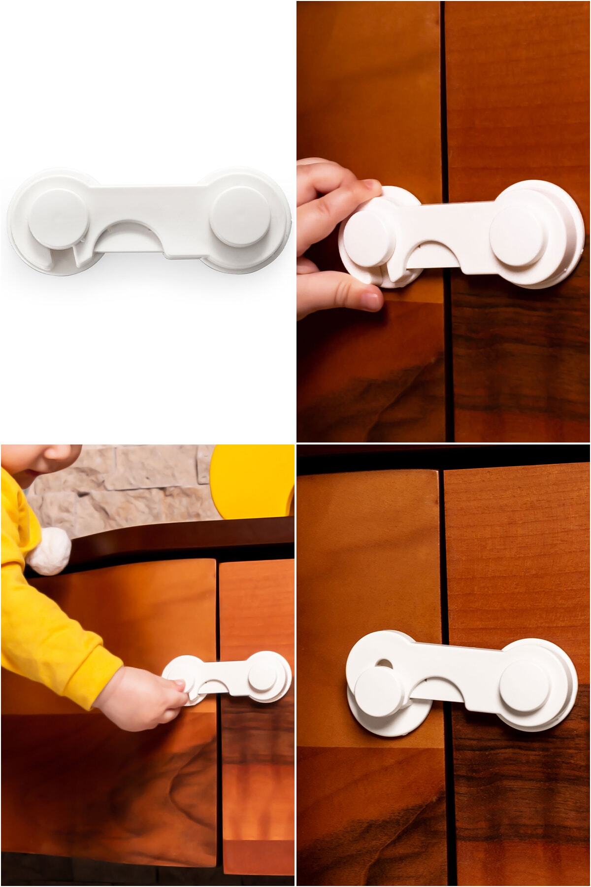 İdeal Baby 6 Adet Raylı Dolap Kilidi + 6 Adet Pencere Kilidi + 6 Adet Kapak Kilidi fotoğrafı 2 (önizleme)