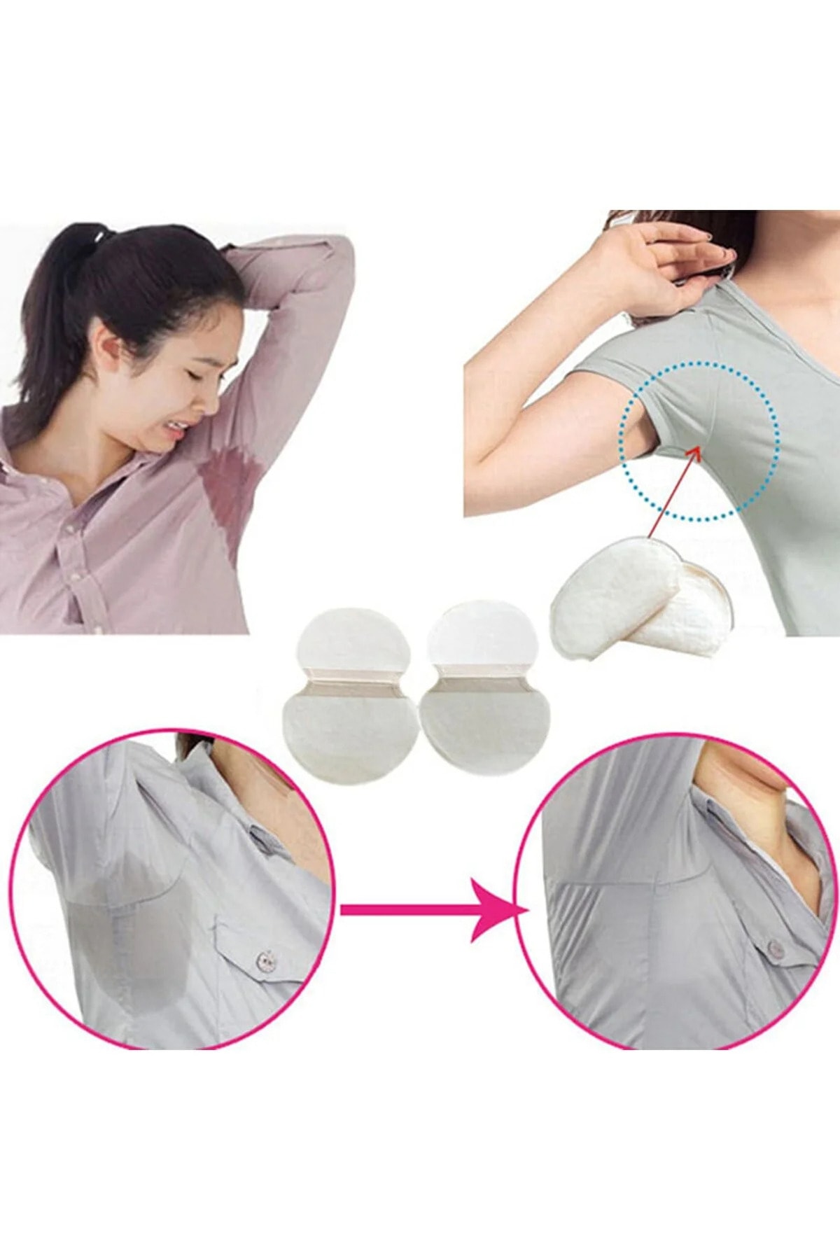 Genel Markalar Koltuk Altı Ter Bandı Terleme ve Koku Önleyici Ped 12 Adet