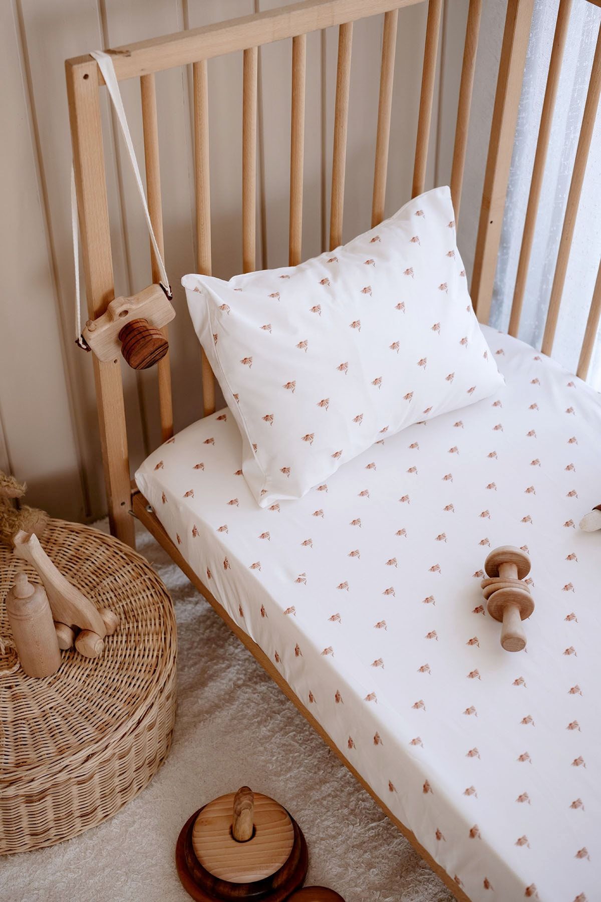 TBA COLLECTION Baby Kids Sheet Ecru Fitted Trendyol