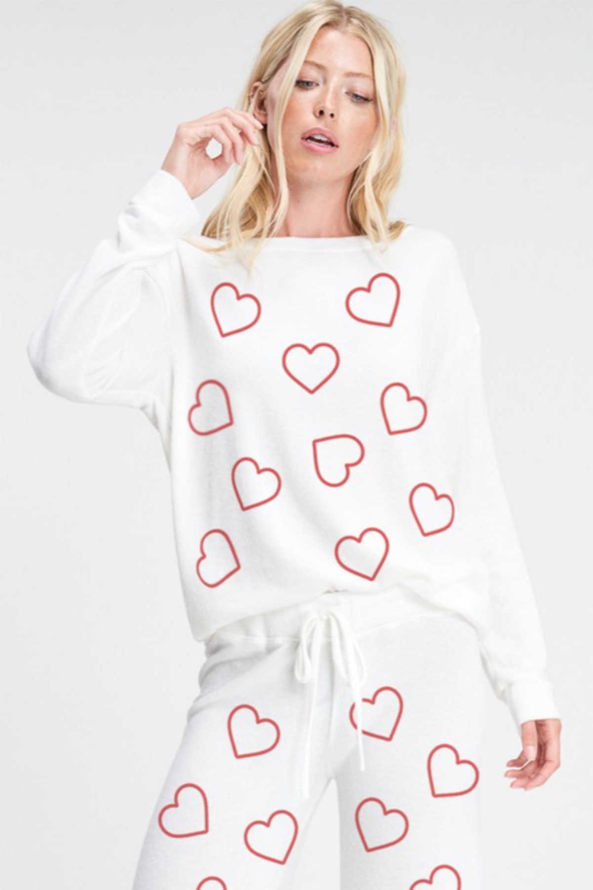 Elvessa | Heart Pajama Set