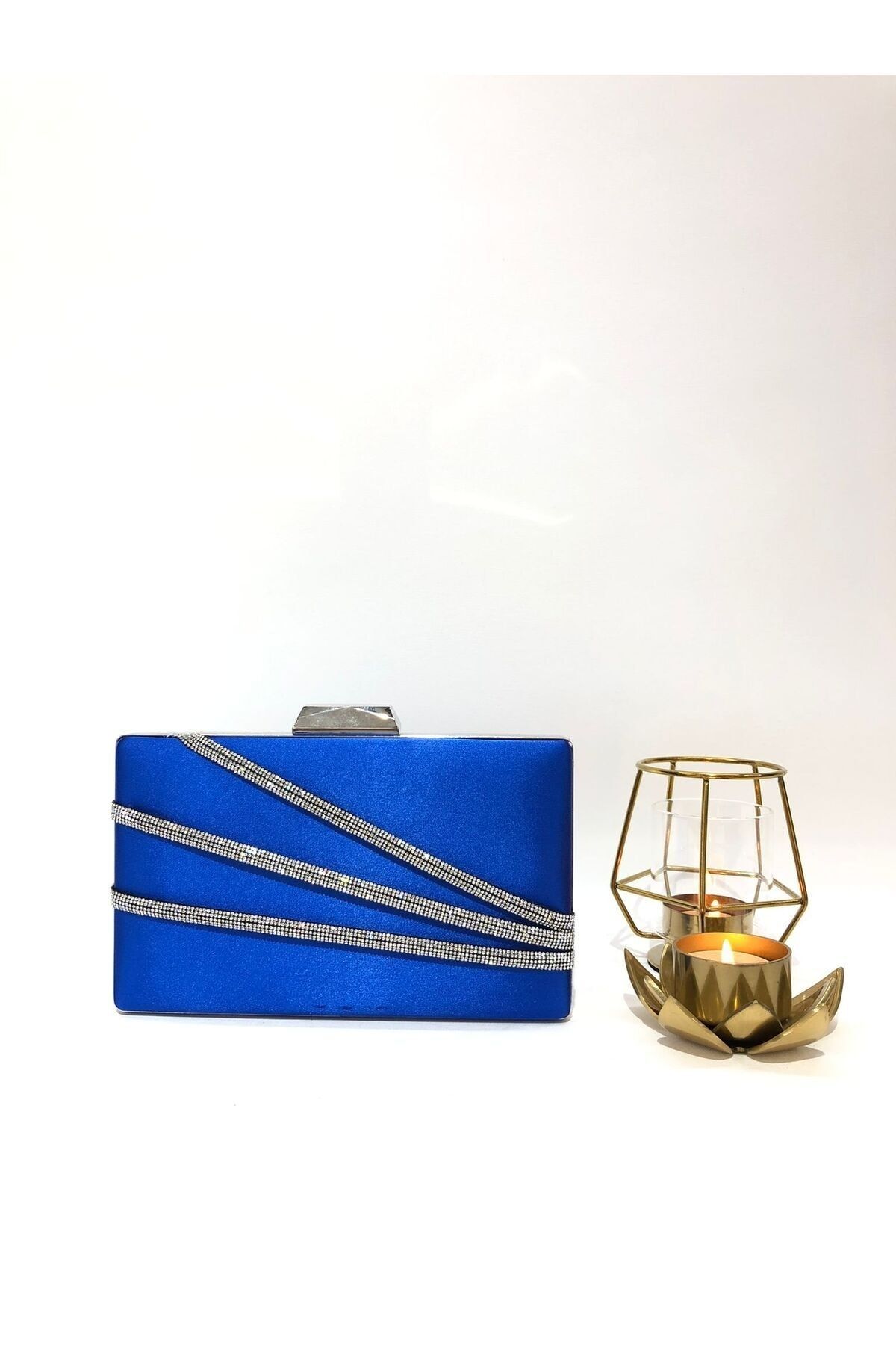 Zara blue satin 2025 bag