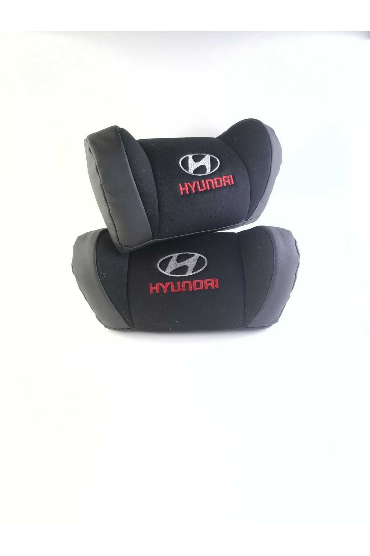 ARGALI Hyundai Uyumlu Ergonomik Siyah Boyun Yastığı 2'li Konforlu Şık Araç Aksesuarı