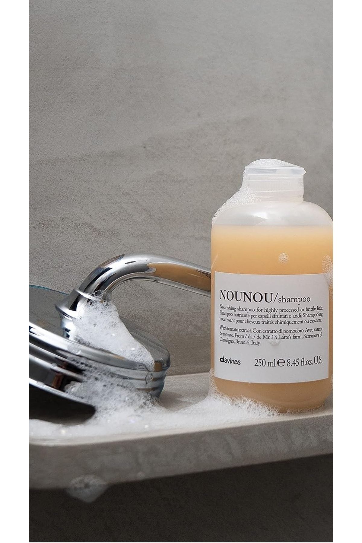 Davines-شامبو Nounou لإصلاح الشعر وإزالة تآكل الشعر [75000] 250 مل ECBeauty!Q220 5