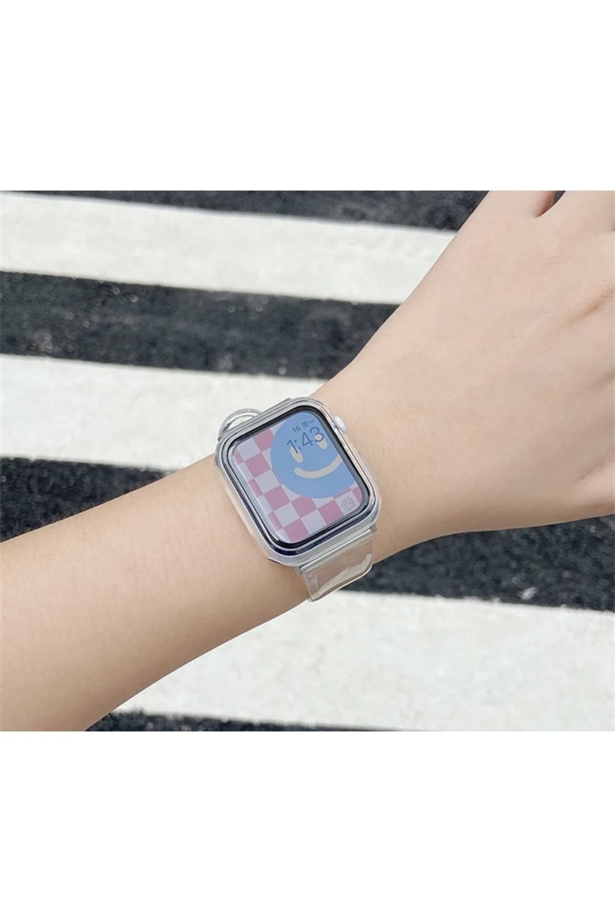 APPLE WATCH UYUMLU 38/40/41 MM SİLİKON FRESH LOOP KASA VE KORDON - 4