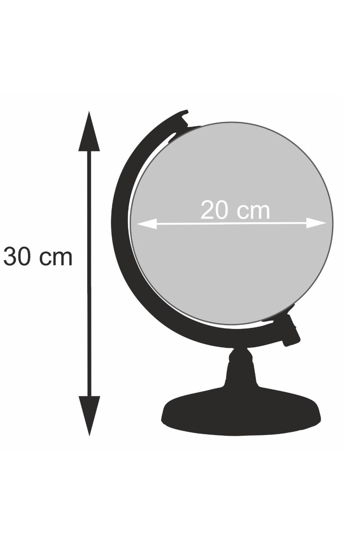 Eğitici Işıklı Pembe Küre / Dünya Küresi 20 Cm Eğitici Harita Kız Çocuk Gece Lambası