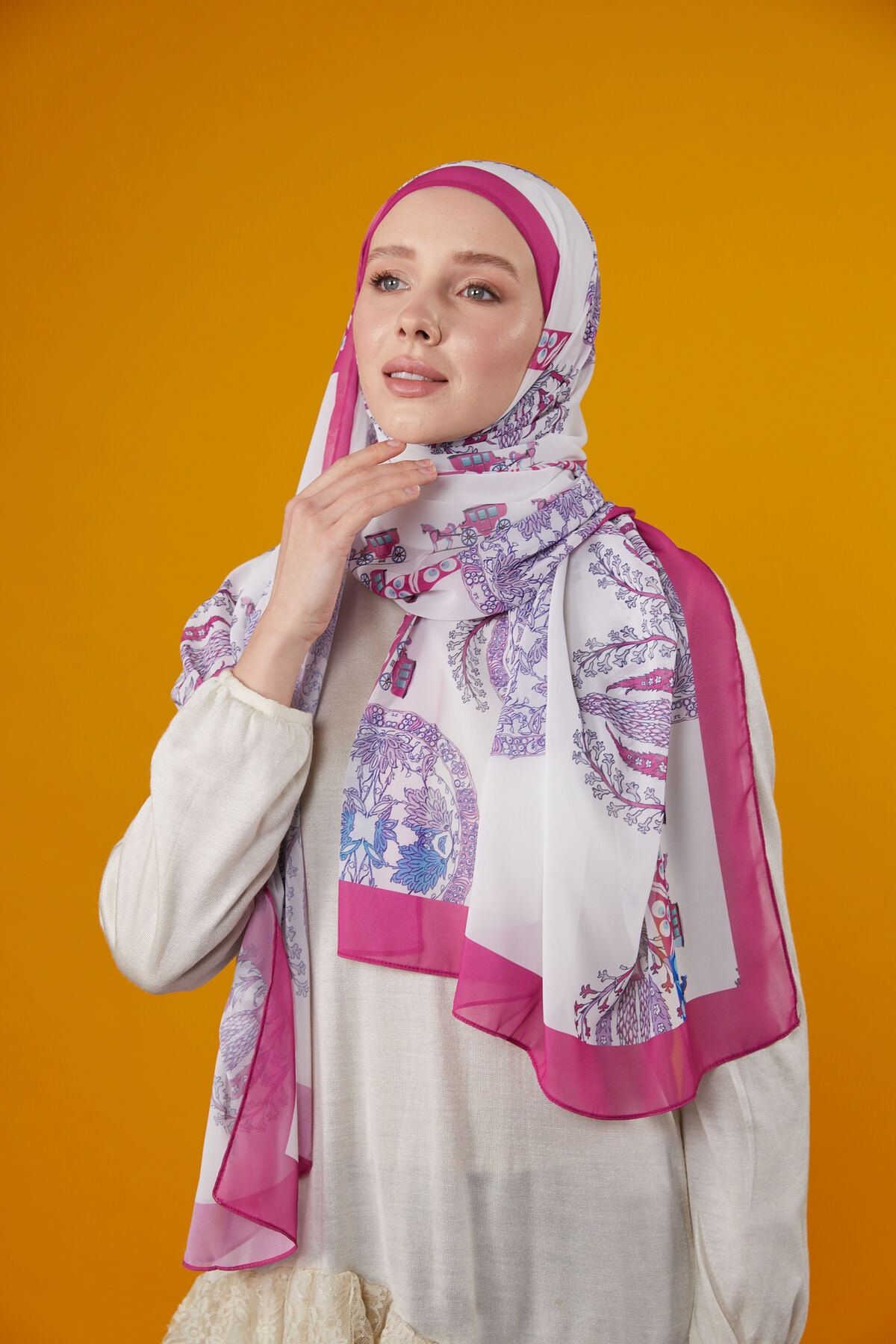 Differenza-HELIOS BONELED SHAL - Fuchsia 2