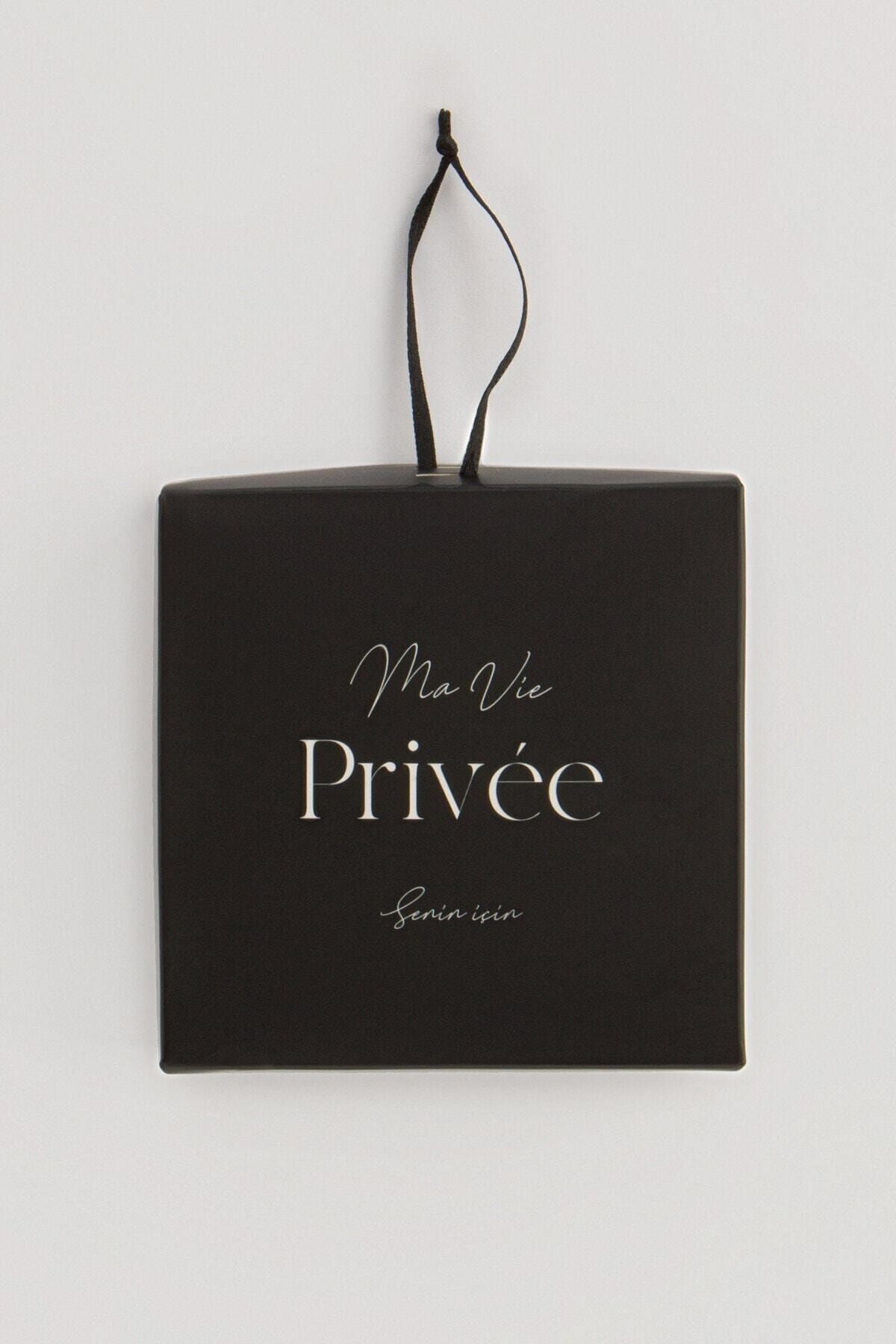 MA VİE PRİVÉE-Ma Vie Privee Black Tape Detailed String Panties - Privee Collection 4