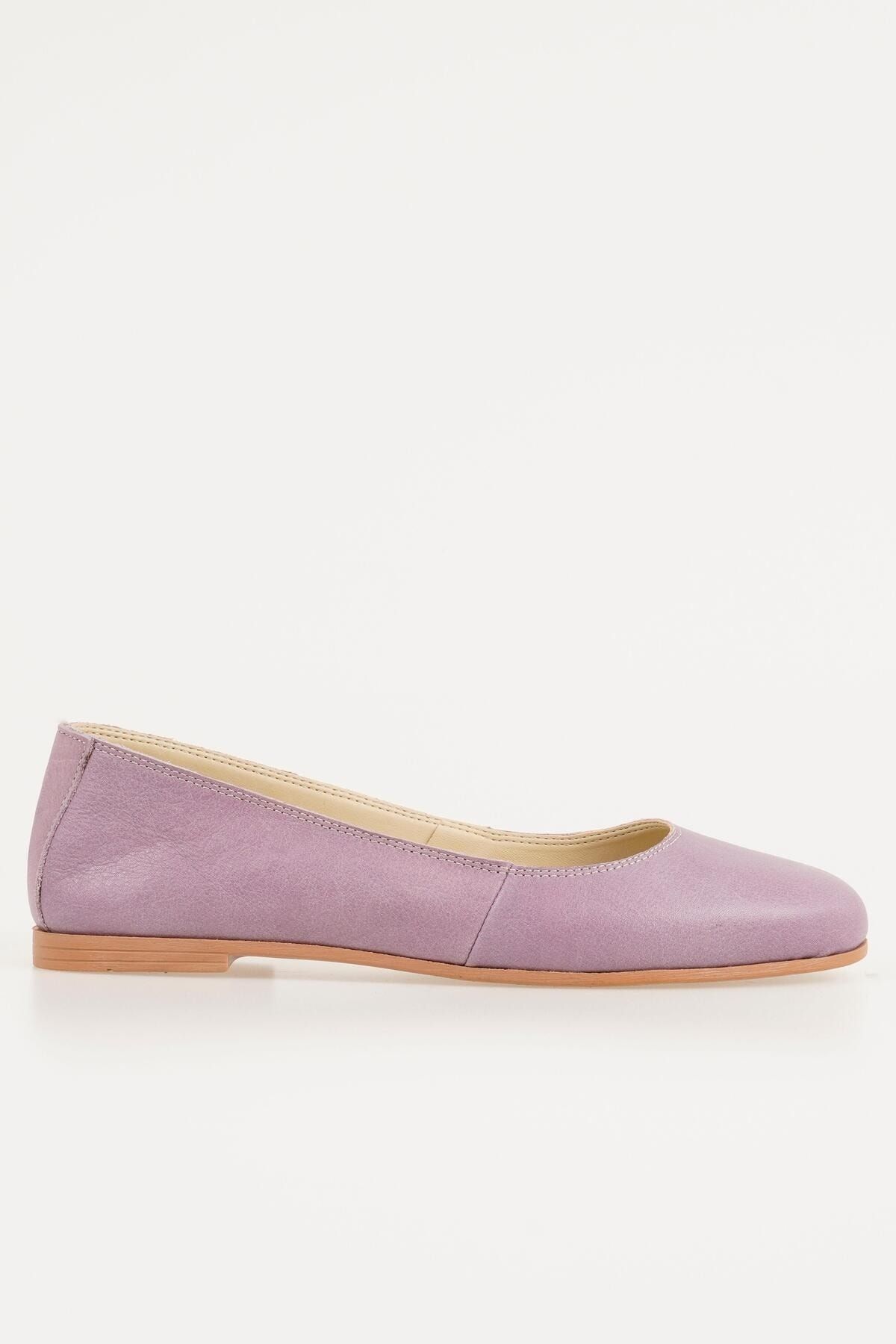 CZ London Ballerina Flats Purple Flat Trendyol