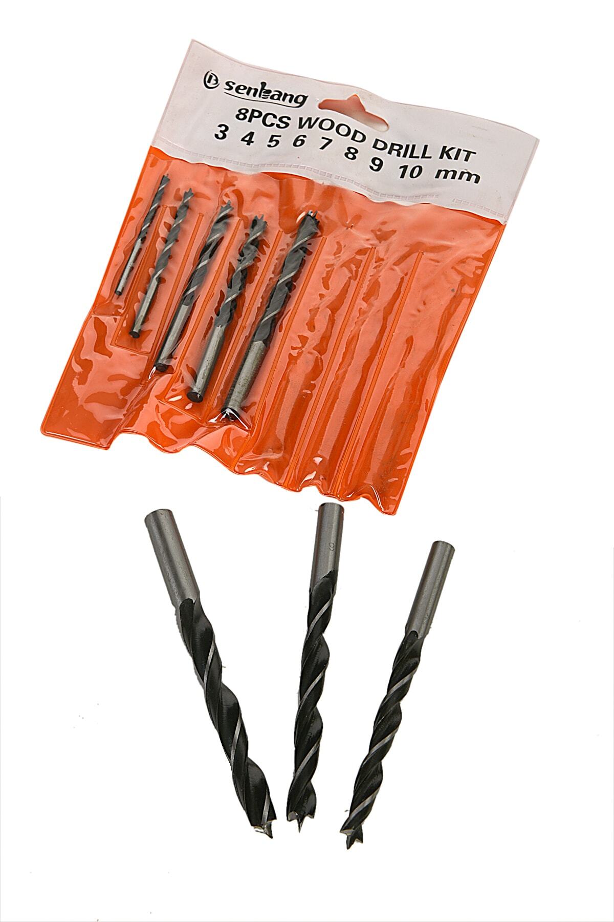 MertTools Senbang 8 Parça Ahşap Ağaç Matkap Ucu