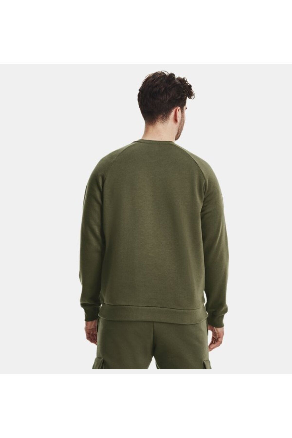 سویشرت ورزشی سبز مردانه یقه دوچرخه رقیب UA 1379755 390 Under Armour