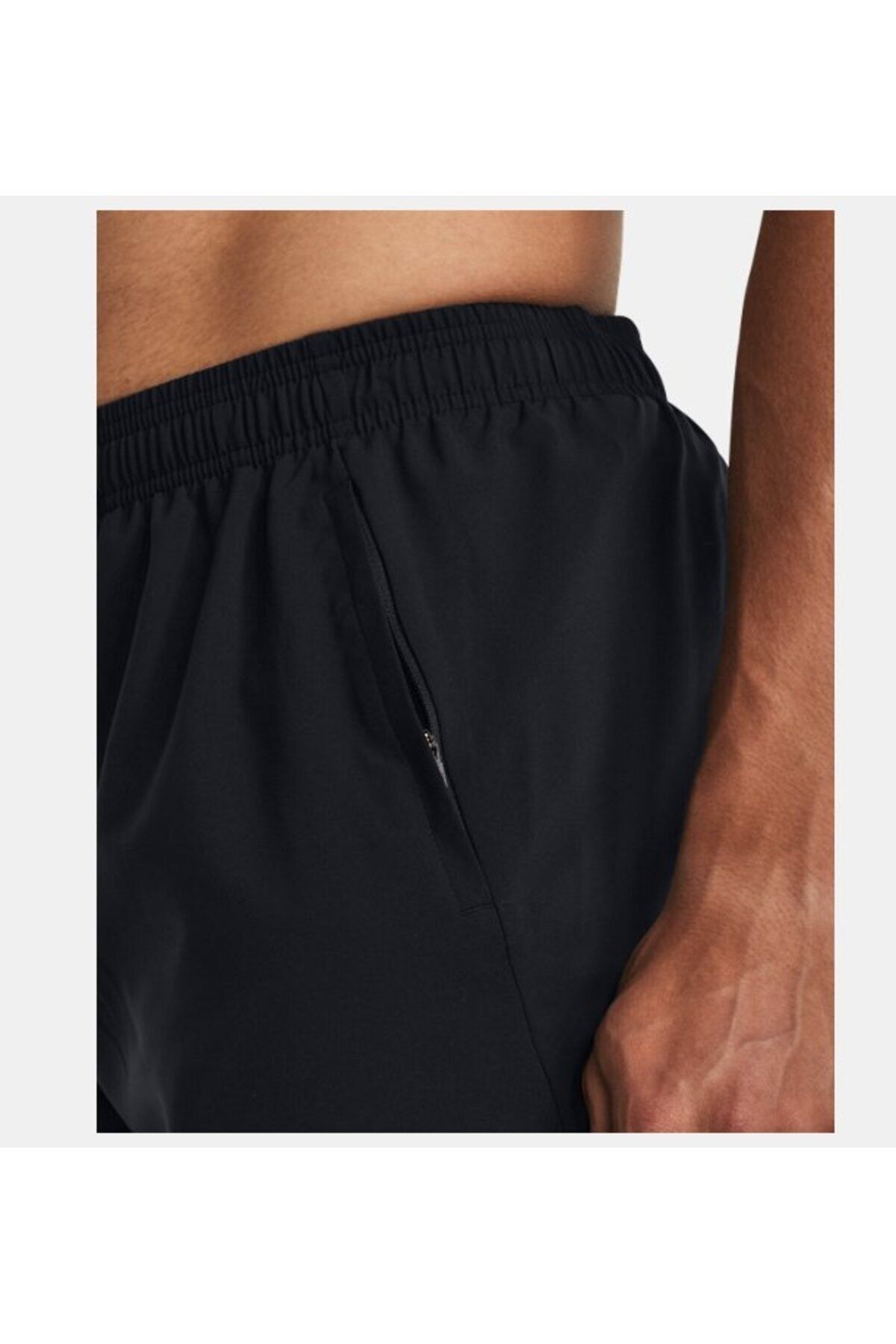 شورت ورزشی مشکی مردانه Project Rock 5 بافندگی 1380178 001 Under Armour