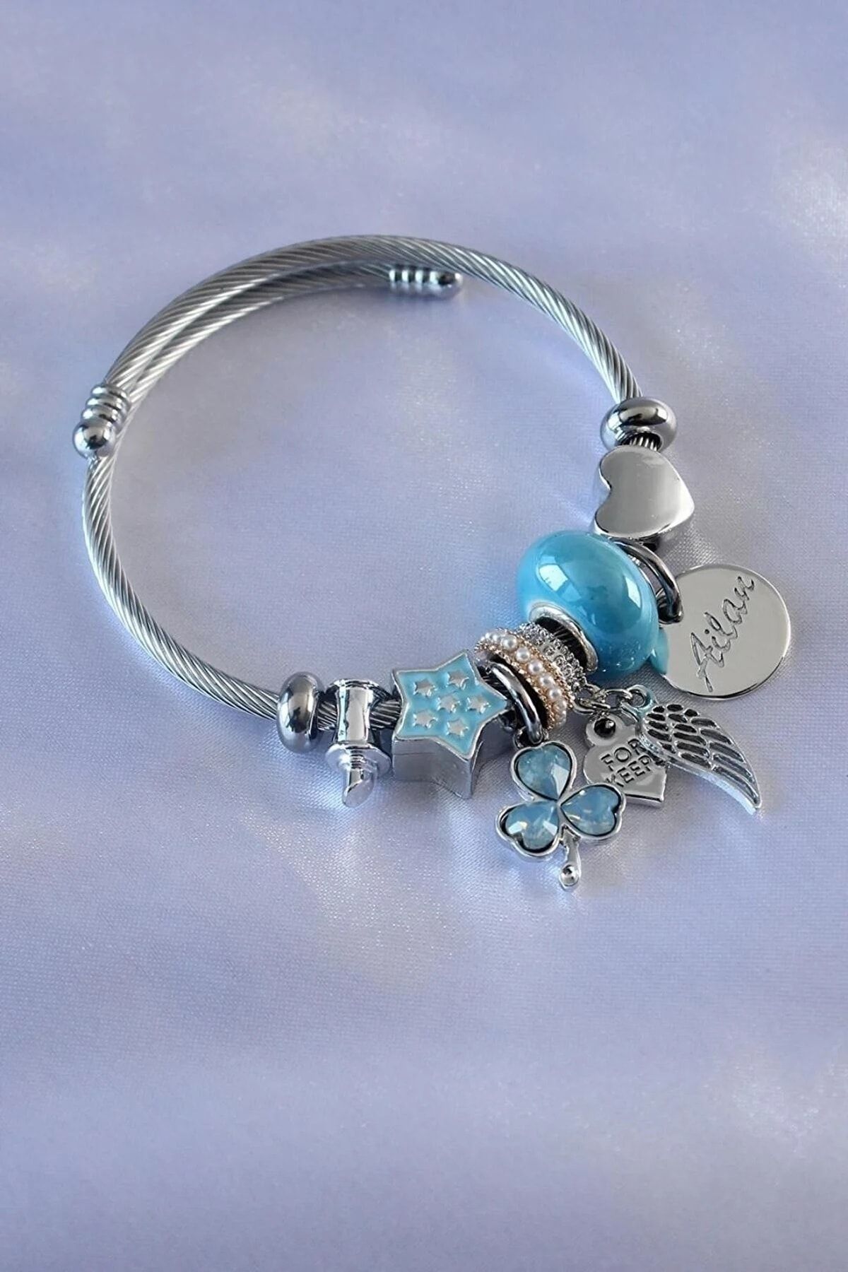 Metal feather bracelet store