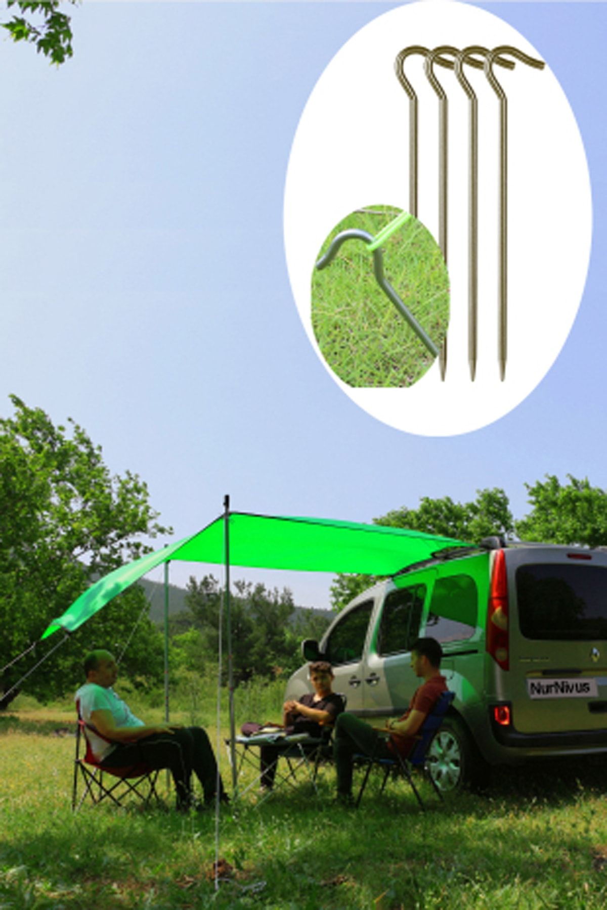 Nurnivus Car Tent Kamp Çadırı Araç Yan Tente Gölgelik Katlanır Çok Amaçlı  Araç üstü Branda Piknik Plaj Çadırı Fiyatı, Yorumları - Trendyol