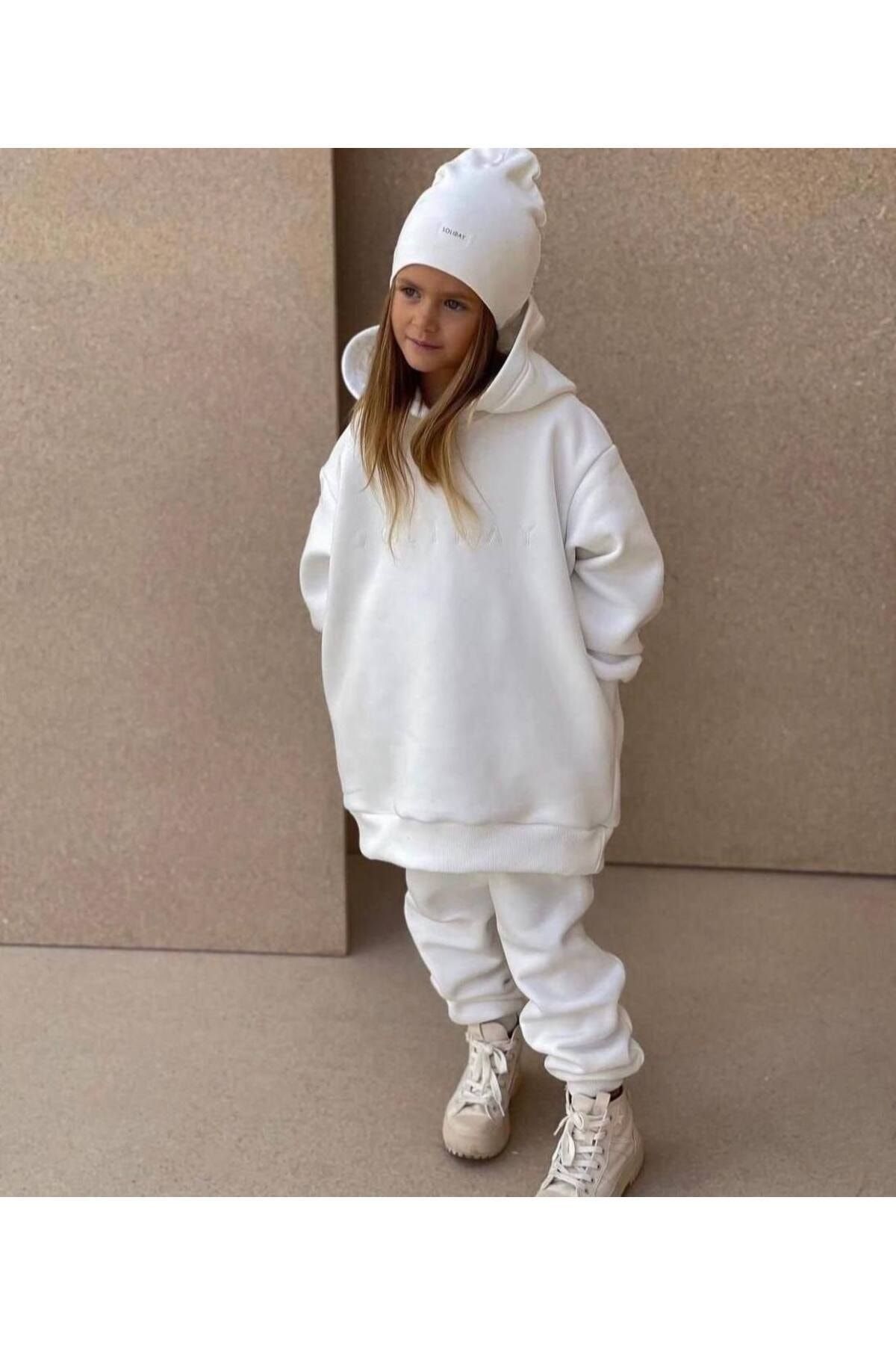 S SL K DS Sports Sweatsuit Set White Slim Fit