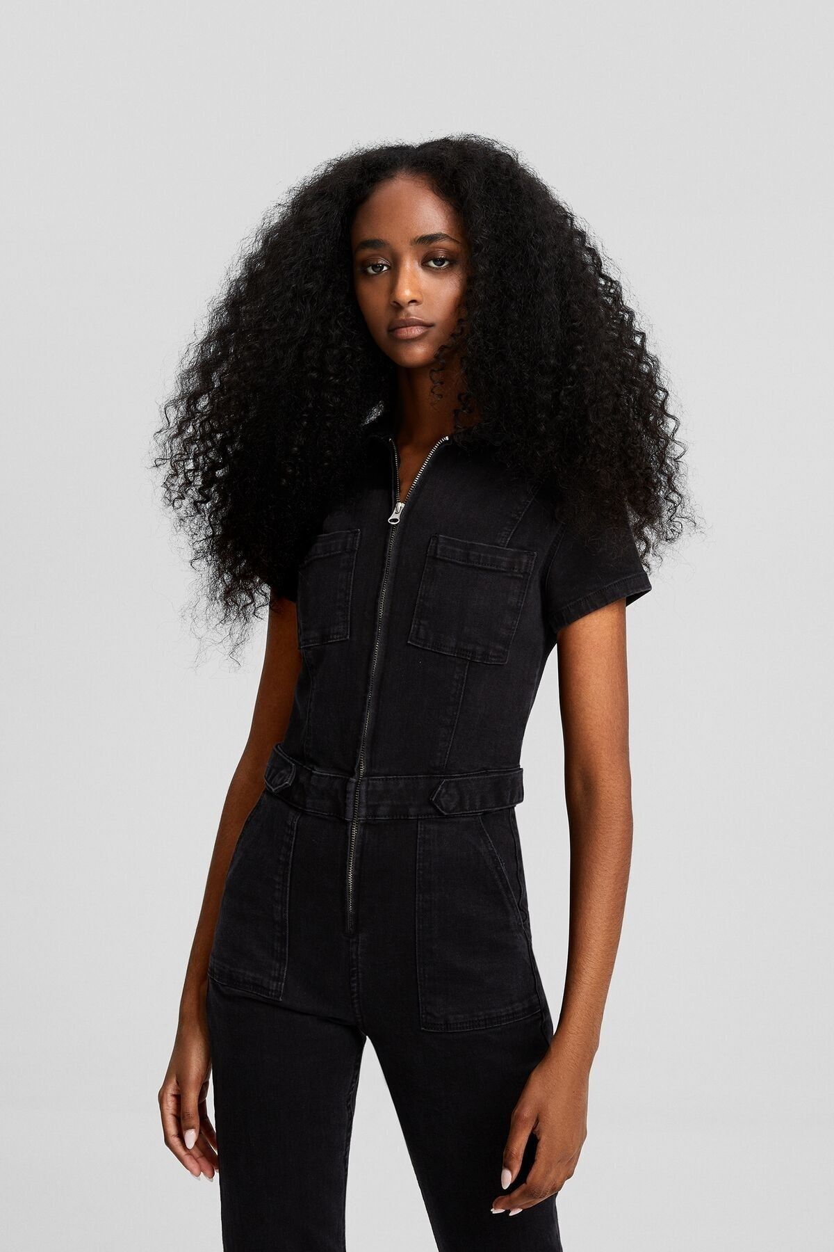 Bershka K sa kollu denim tulum Fiyat Yorumlar Trendyol