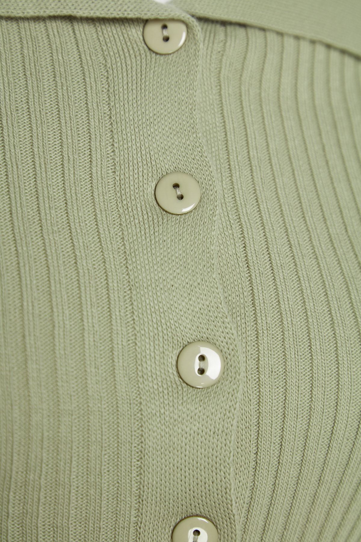 Trendyol Collection-Khakifarbener Strick-Cardigan mit Umlegekragen TWOAW24HI00284 6