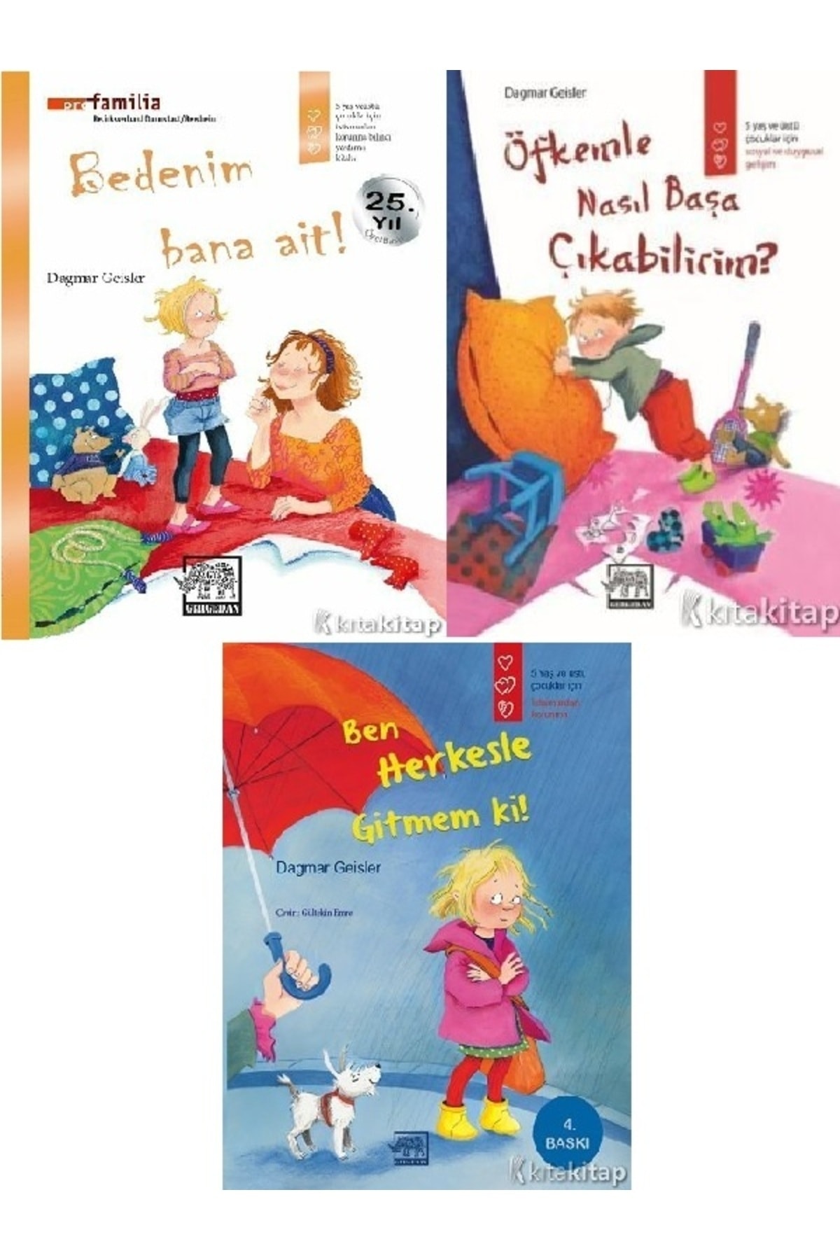 Kronik Kitap Ben Herkesle Gitmem ki!-Öfkemle Nasıl Başa Çıkabilirim?-Bedenim Bana Ait !-Pro Familia-Dagmar Geisle