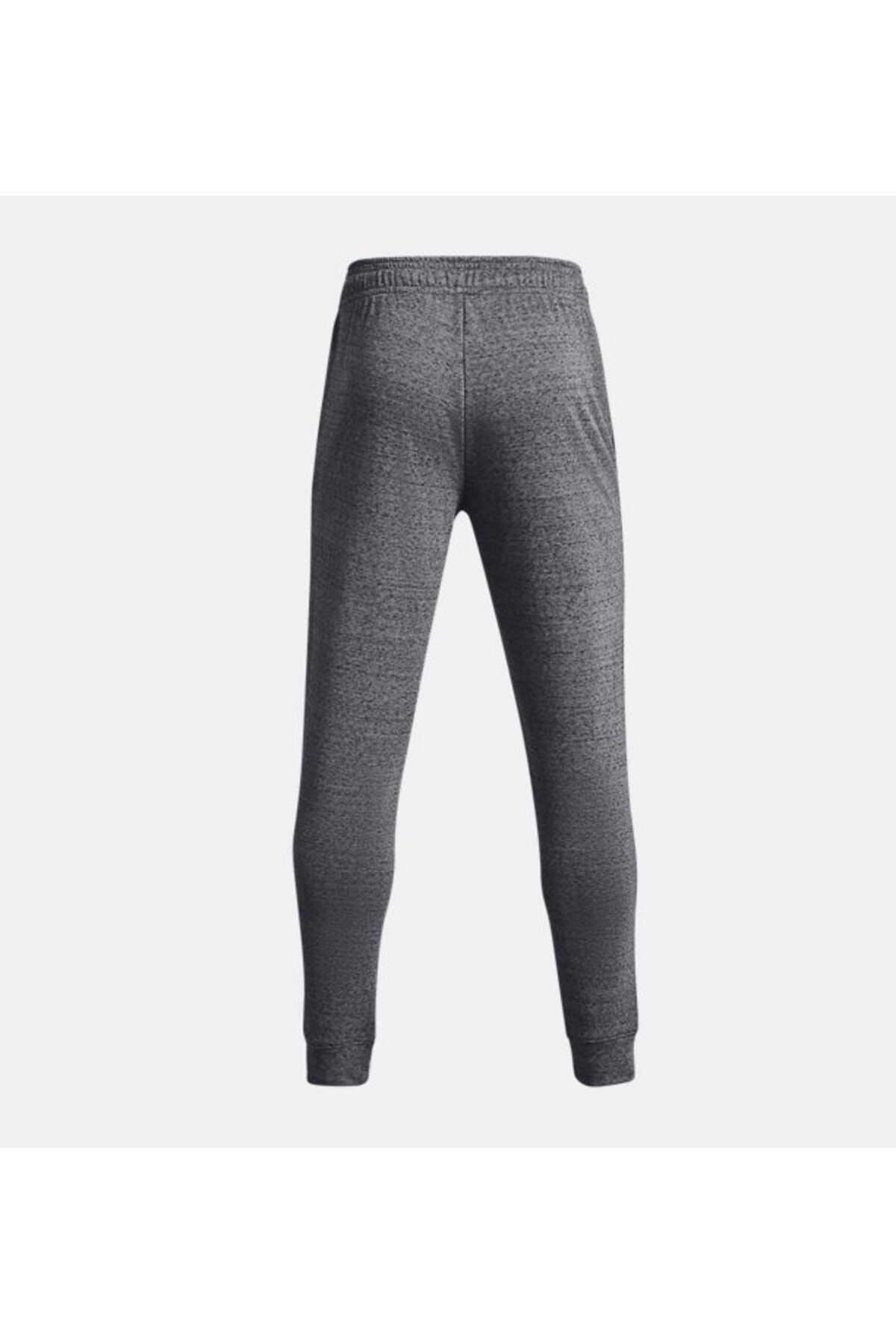 شلوار گرمکن ورزشی خاکستری مردانه رقیب UA Terry Tracksuit شش 1380843 012 Under Armour