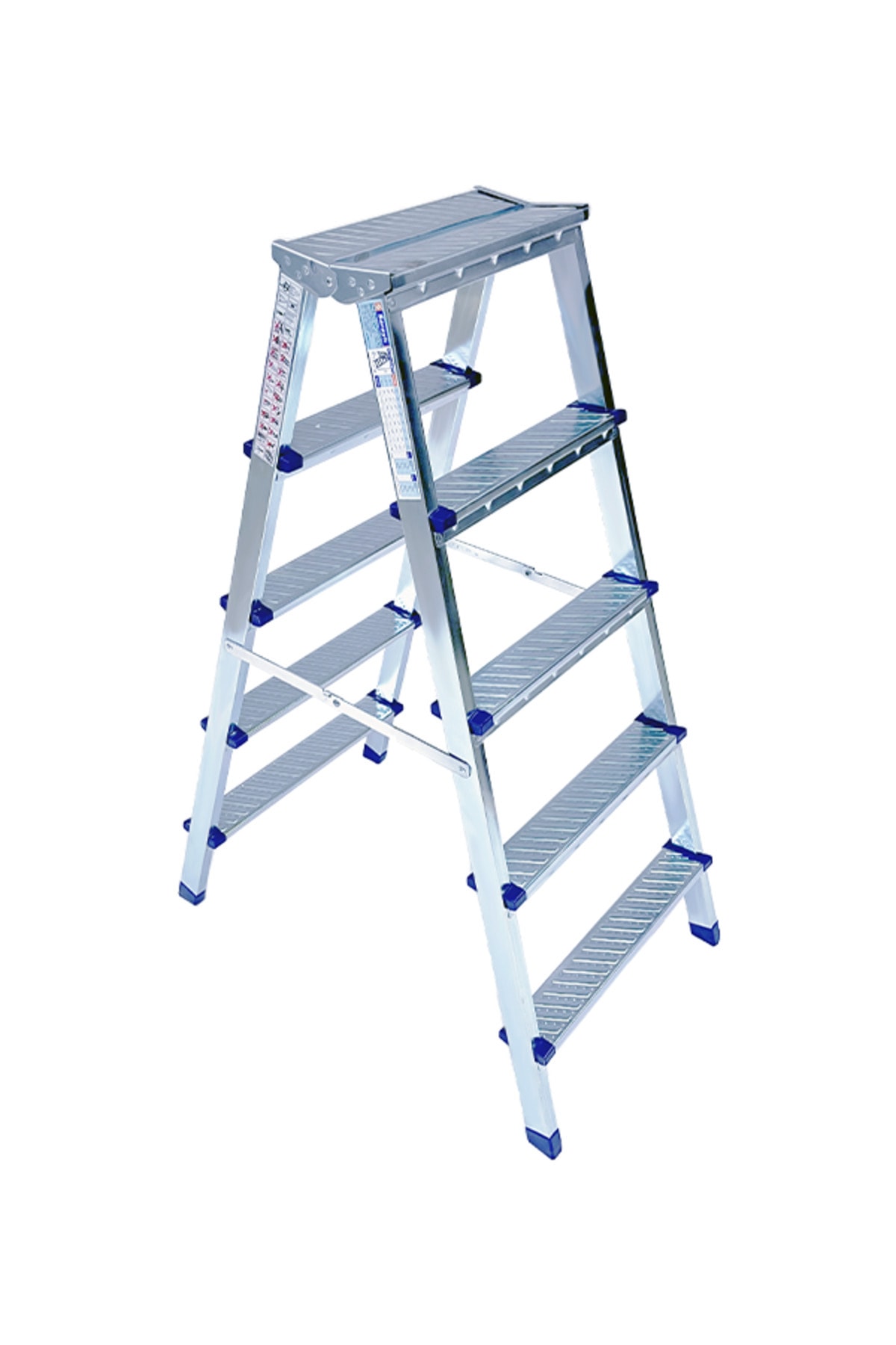 Saraylı Xxx Özel Alaşımlı Metal Çift Çıkışlı Çift Taraflı Seyyar Merdiven 5 5 Basamaklı