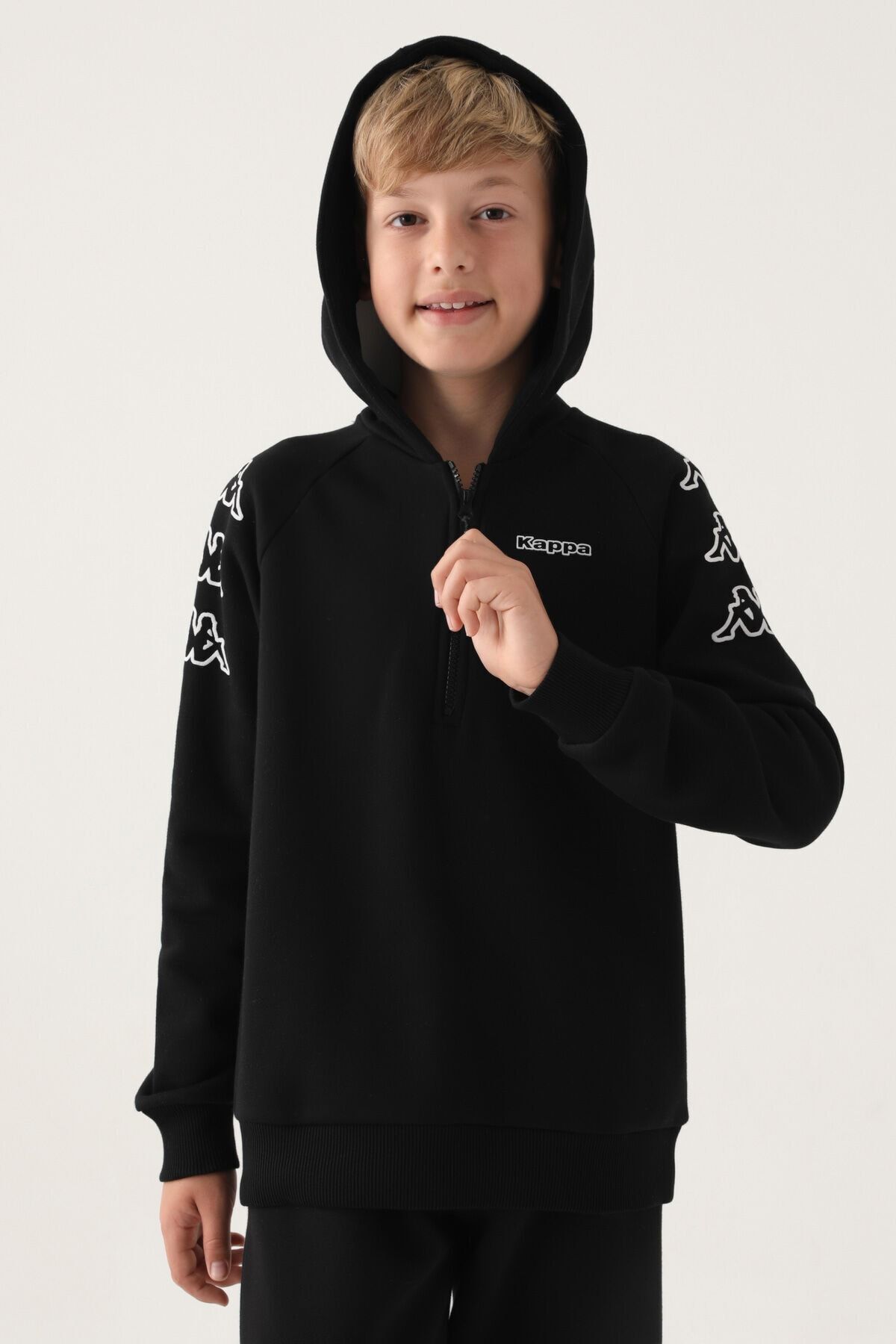 Kappa hotsell black sweatshirt