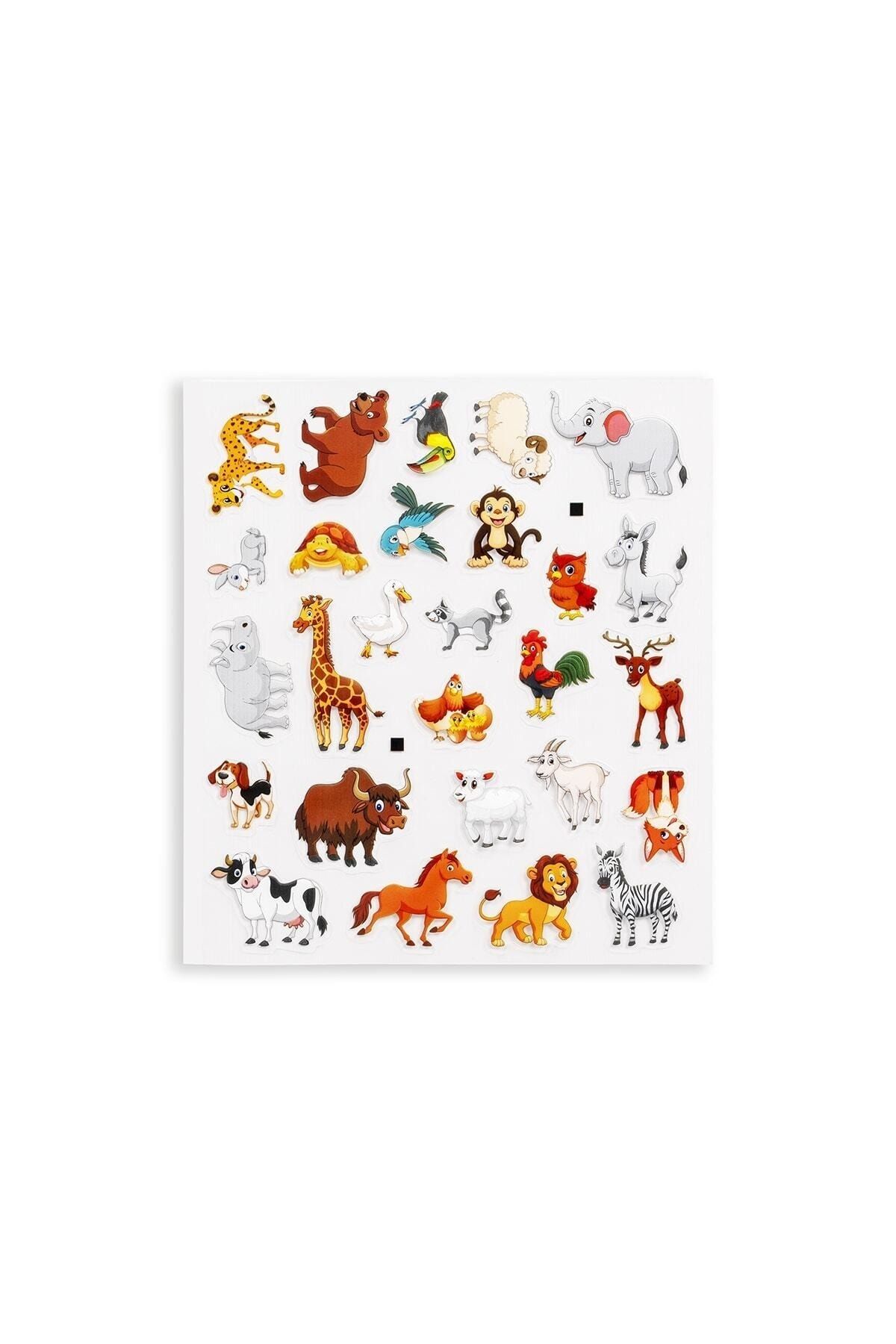 Pedagog Onaylı Bitmeyen Sticker Kitabım Tekrar Tekrar Kullanılabilir Stickerlar Hayvanlar Alemi
