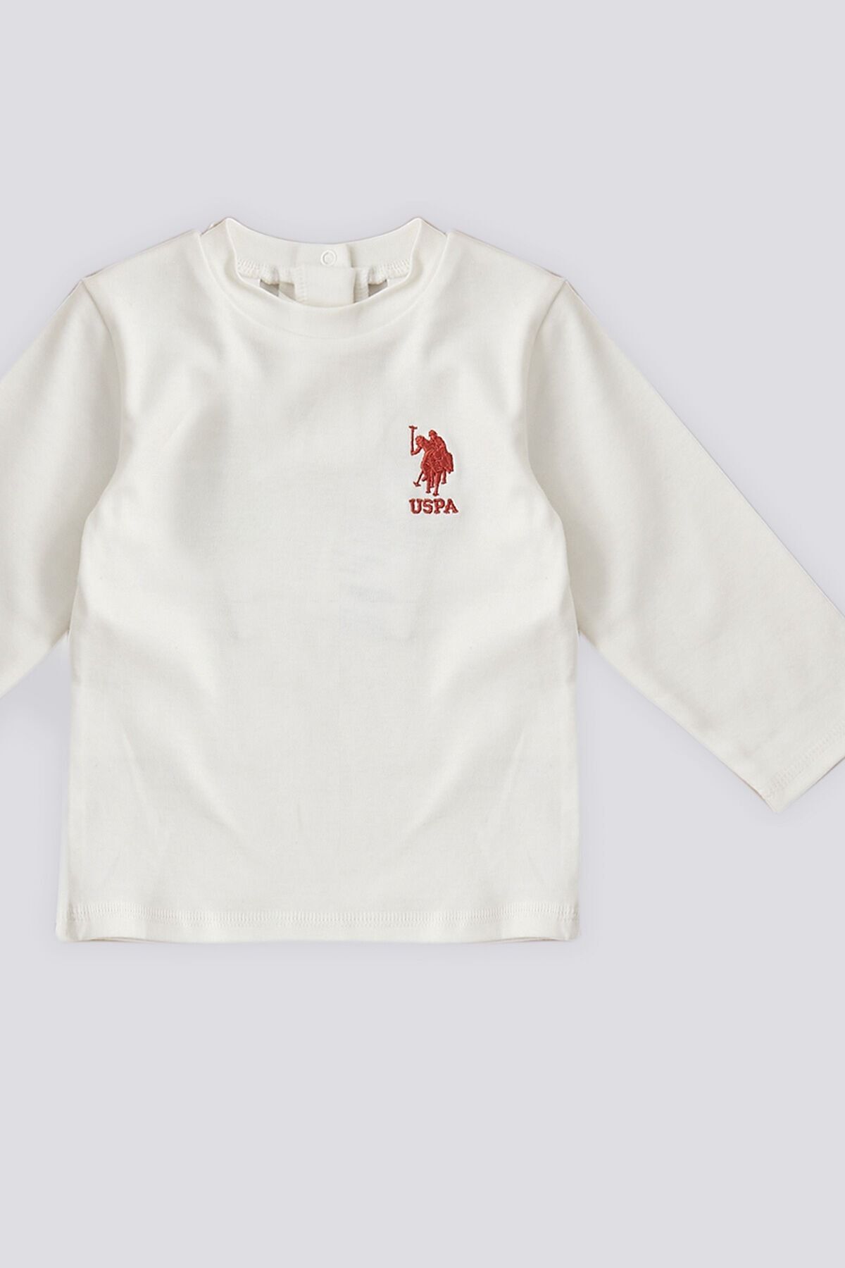 U.S. Polo Assn.-U.S. Polo Assn Baby 3-Piece Set with Cream Hat 3