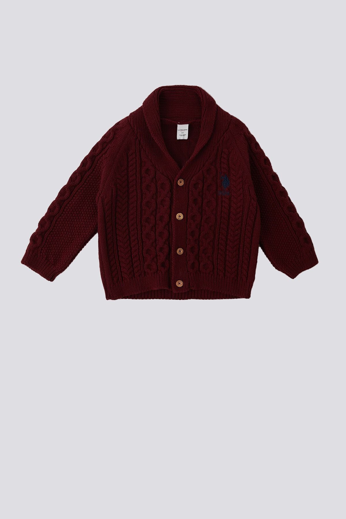 BASE. ژاکت بچه گانه پولو اسن بورگوندی پولو یالا U.S. Polo Assn.