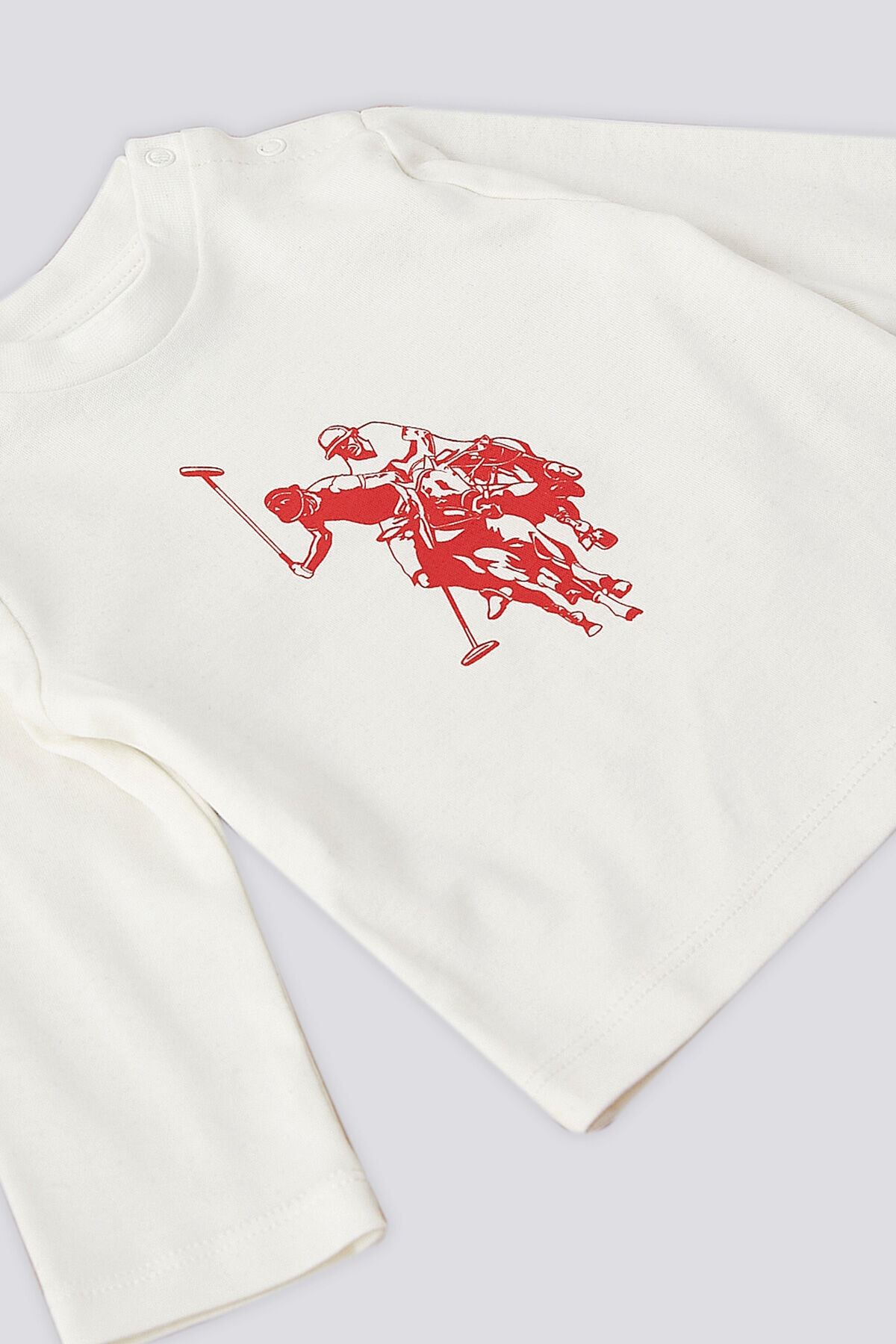 U.S. Polo Assn. ست 3 تکه کودک با جزئیات راه آبی نای