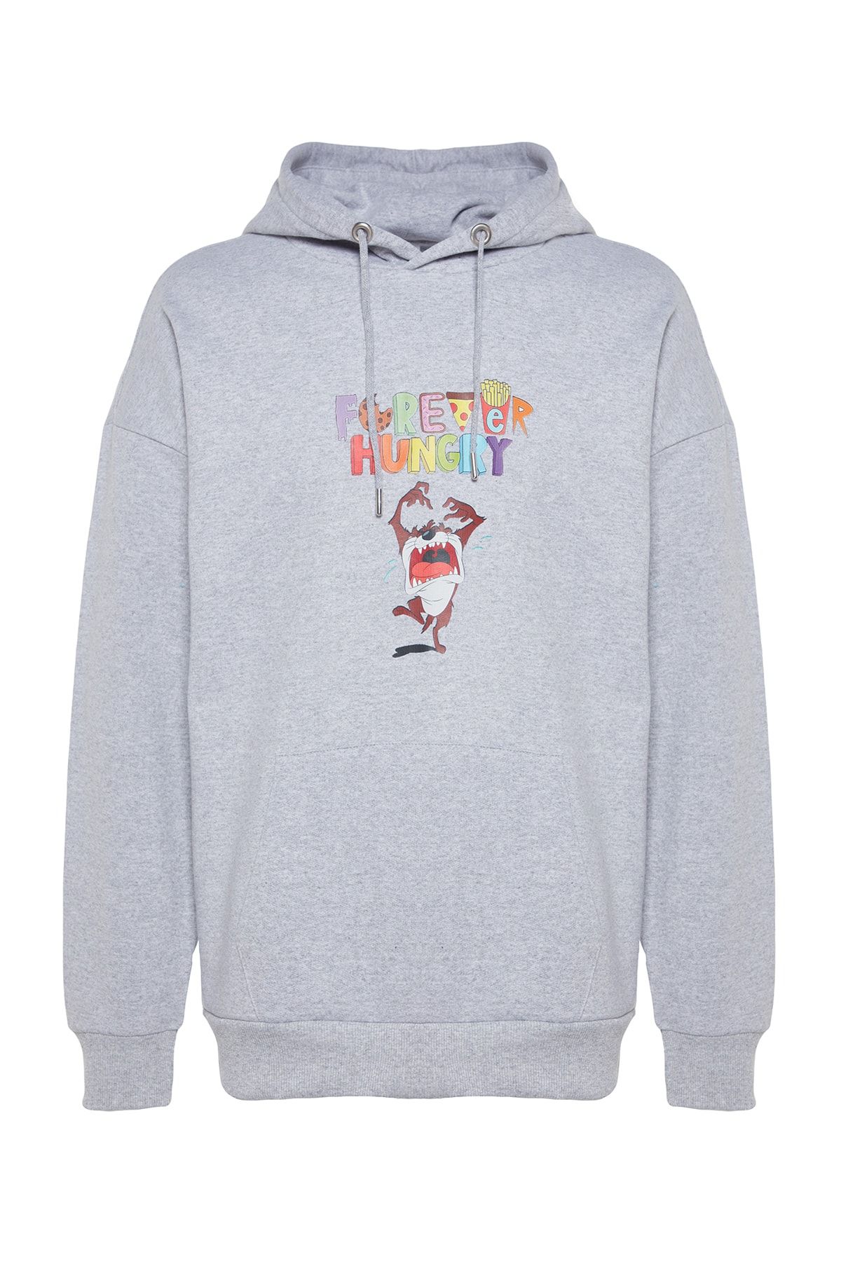 Trendyol Collection Sweatshirt Gray Oversize Trendyol
