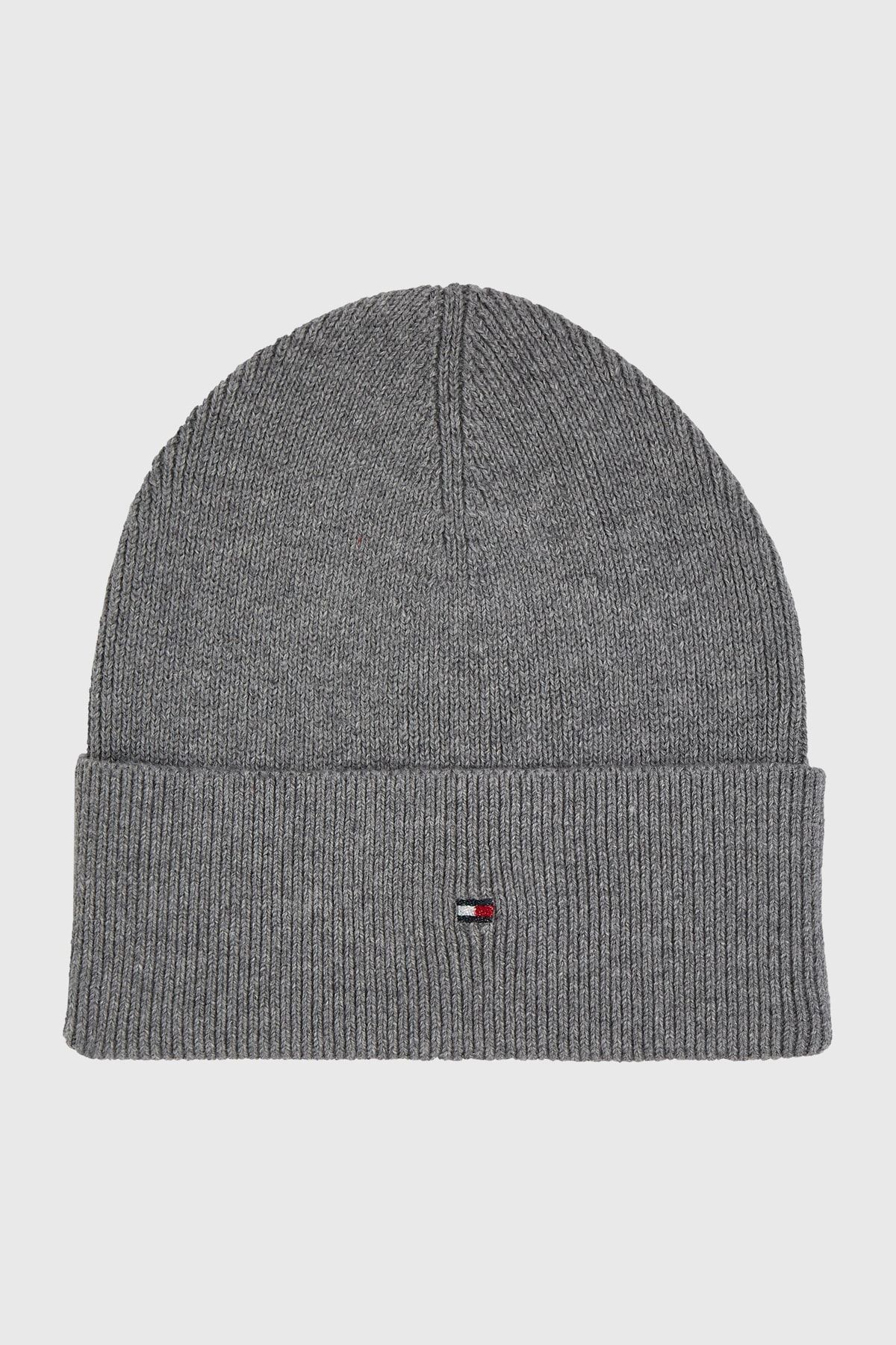 Grey tommy hilfiger beanie new arrivals