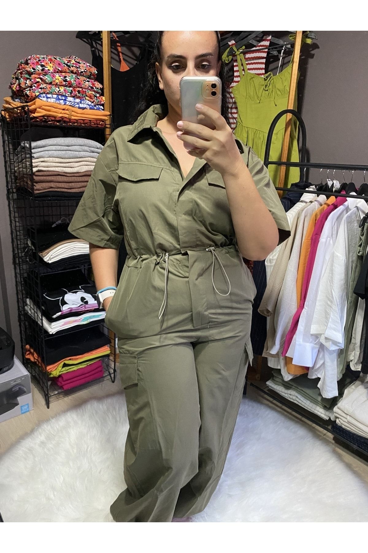 HZL Jumpsuit Green Trendyol