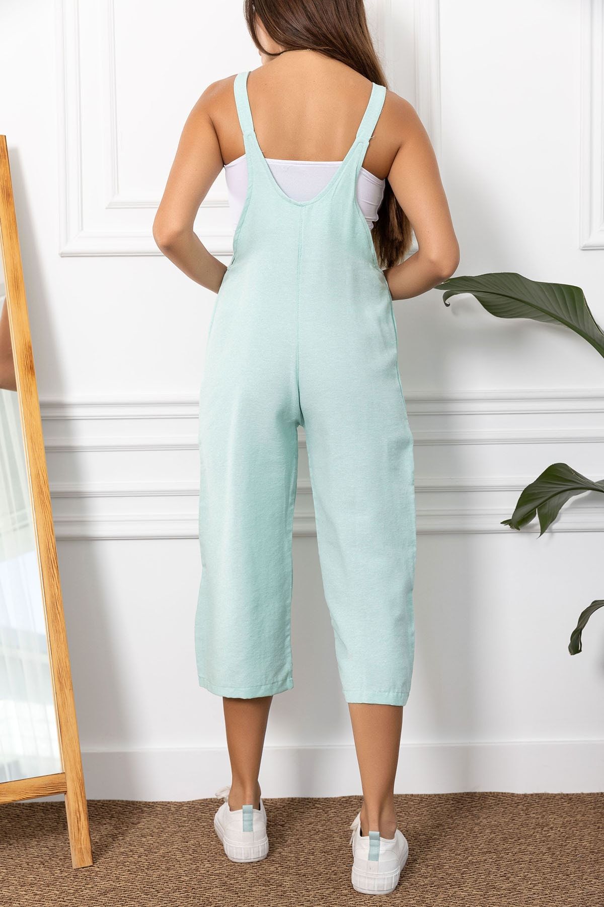armonika Women s Mint Gardener Overalls ARM 20Y001024 Trendyol