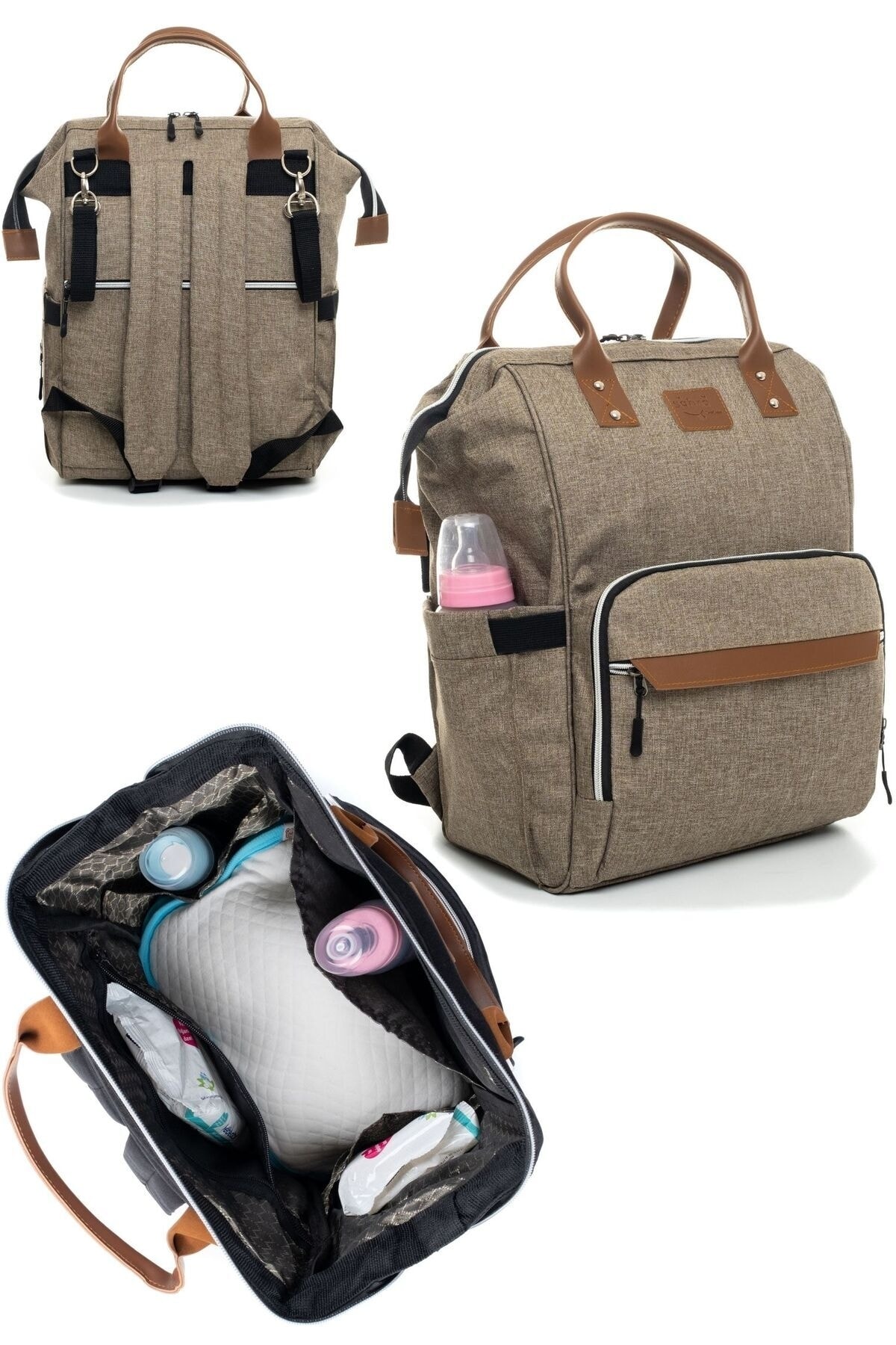 Bombinoo 7Li SEVİMLİ AYILAR DOĞUM SETİ (10'LU HASTANE ÇIKIŞ,OMUZ-SIRT ÇANTASI,KUNDAK,BATTANİYE,MENDİL,ÇORAP) fotoğrafı 4 (önizleme)