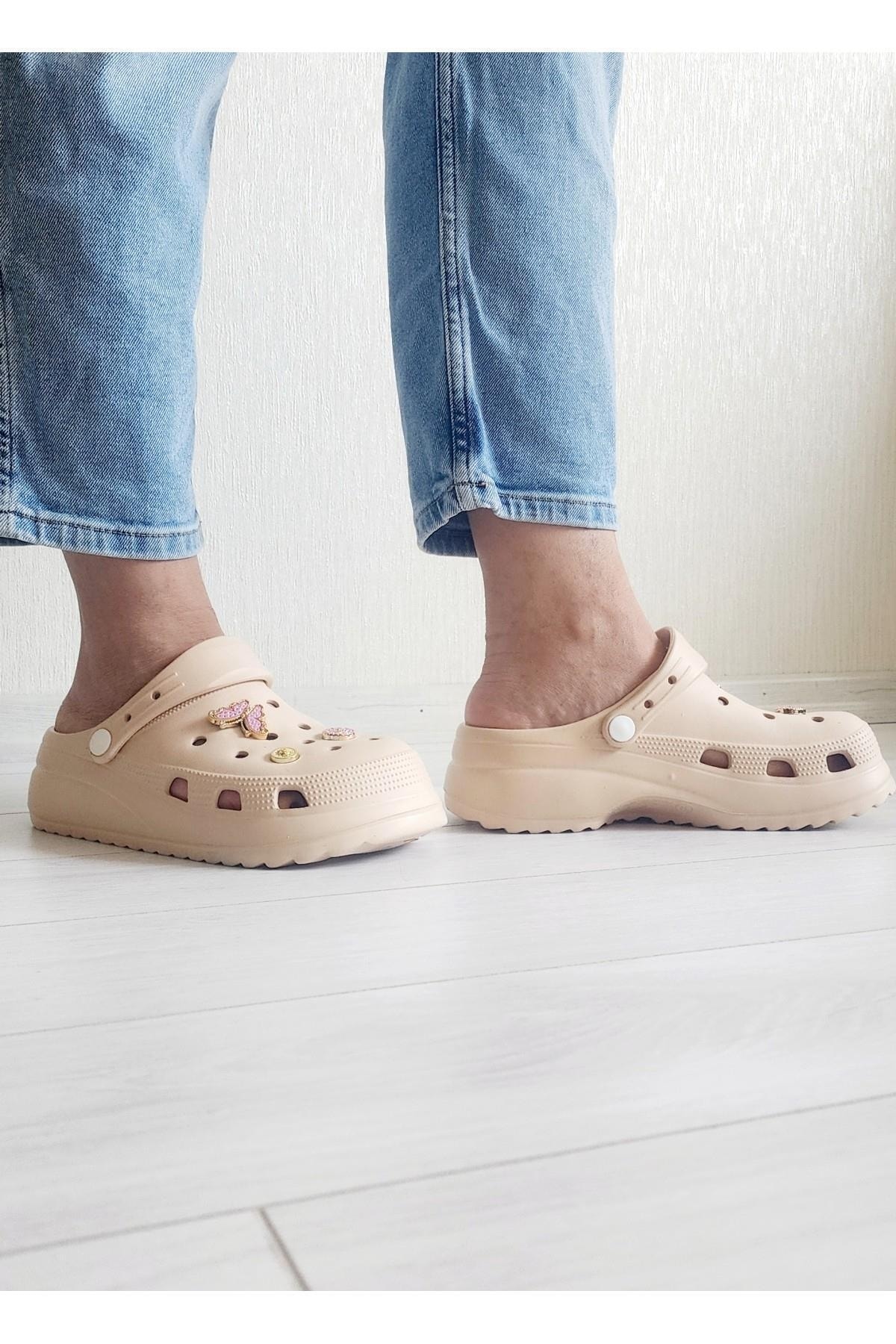 Sonimix Kadın Yüksek Ökçeli Hastane Aşçı Hemşire Doktor Terliği