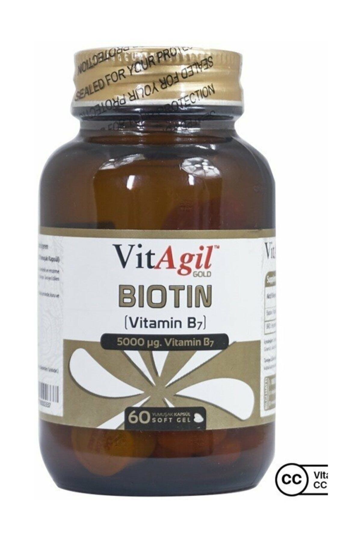 Vitagil Gold Biotin 5000 Mcg 60 Capsules Vitagil Gold Biotin 5000 Mcg 60 Capsules
