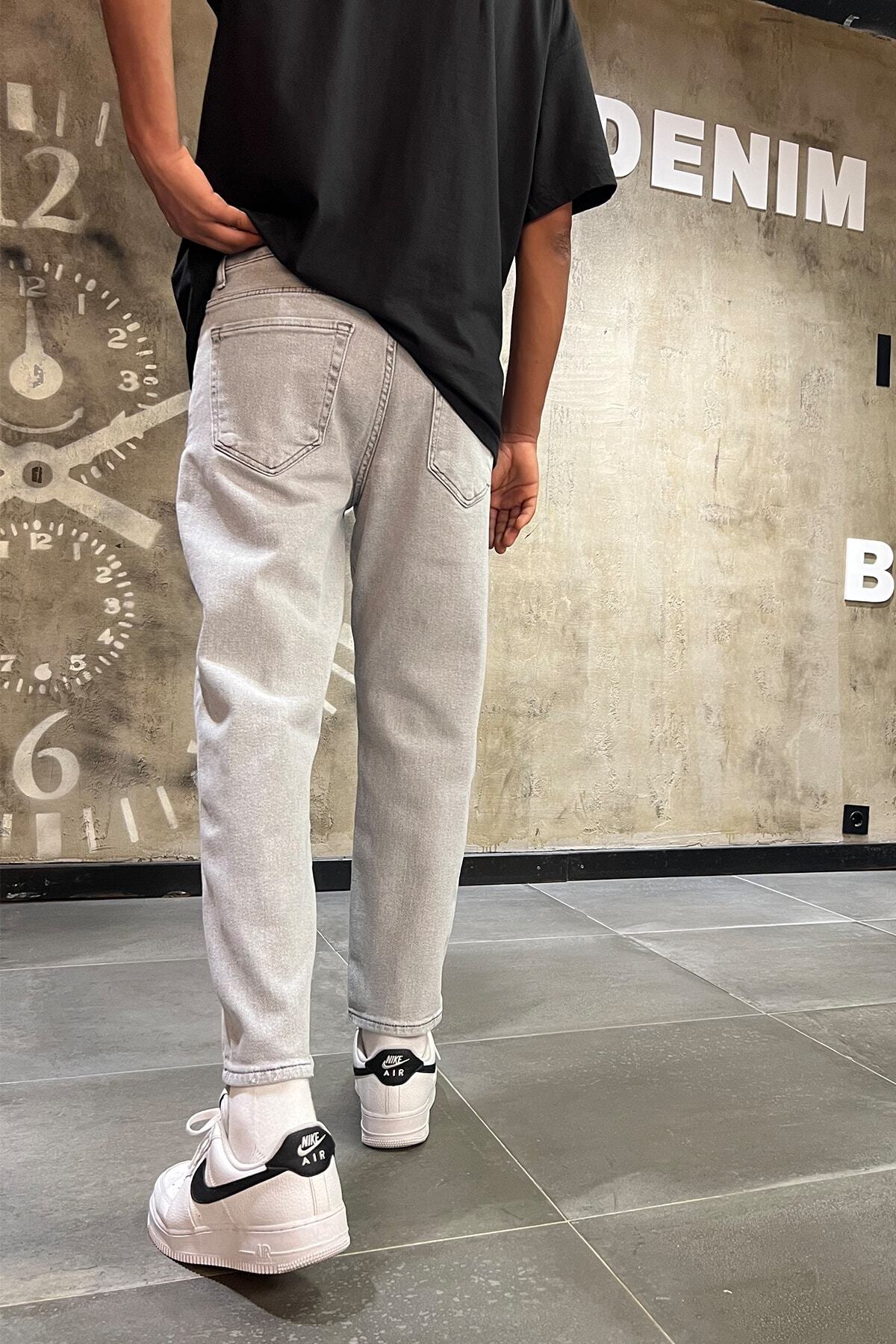 شلوار مردانه خاکستری Denim Republic | DR6916 اورجینال - تصویر 4