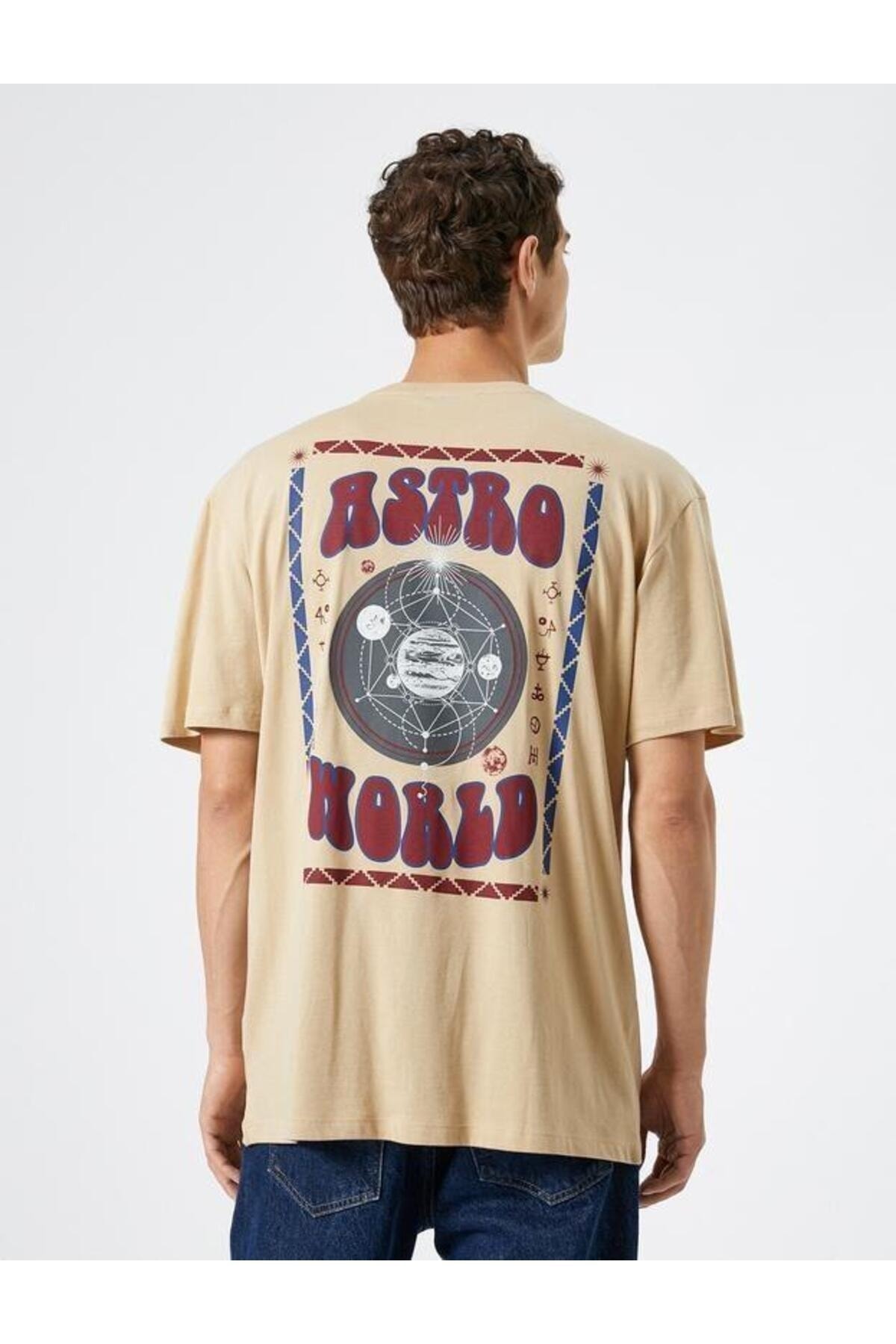 تیشرت مردانه بژ کوتون | 3SAM10421HK اورجینال - تصویر 6