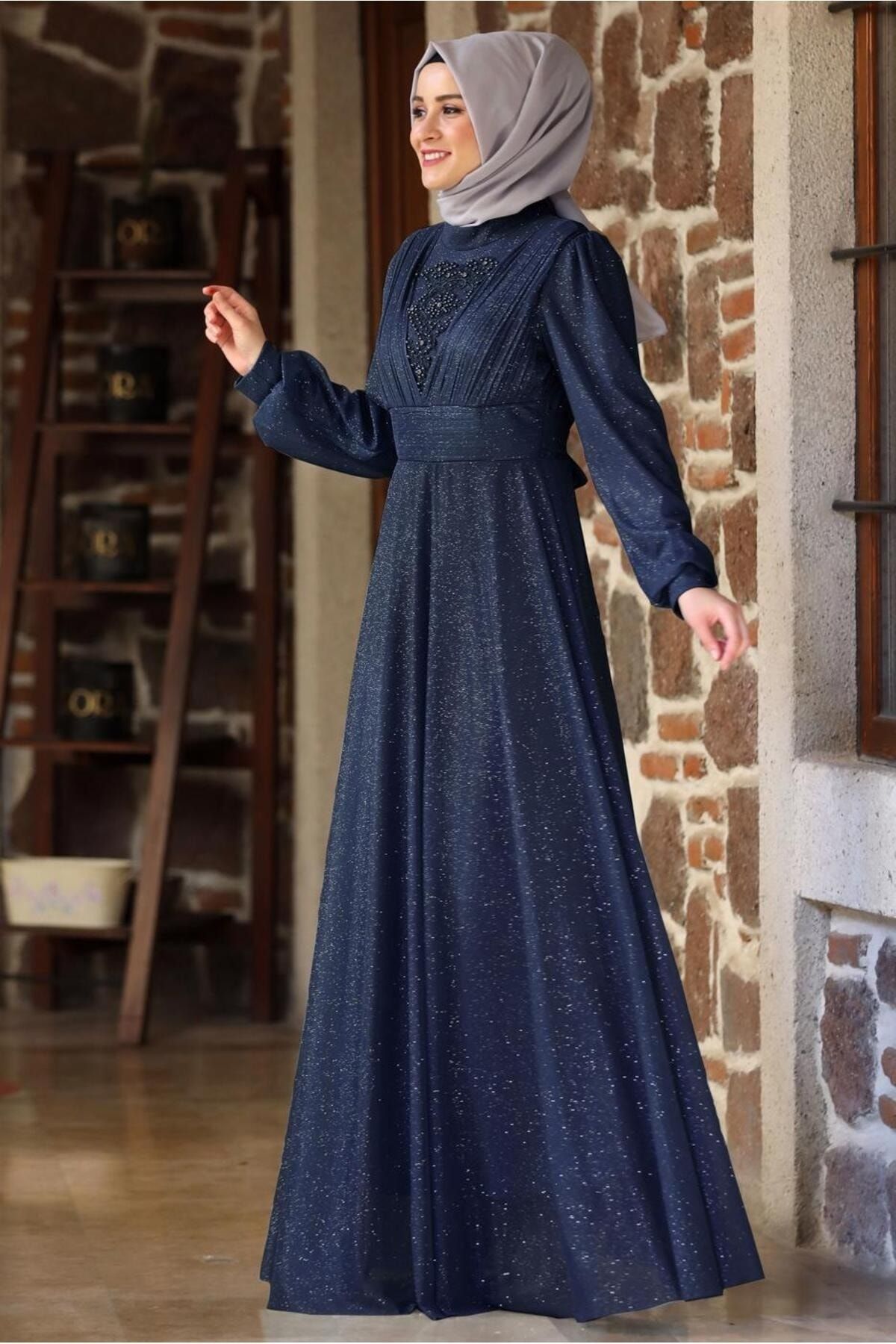 TRENDTESETT R Evening Dress Dark blue Maxi
