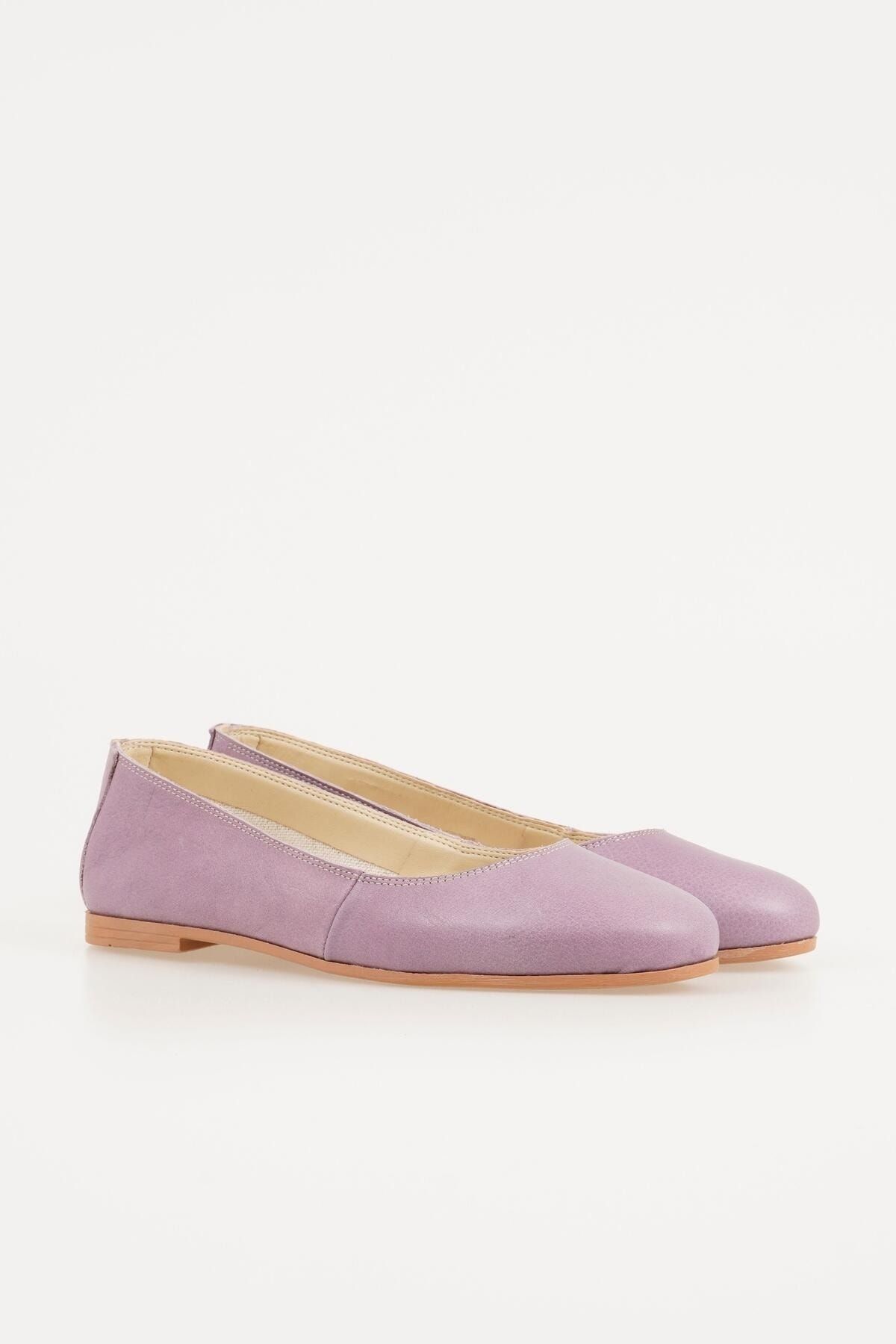 CZ London Ballerina Flats Purple Flat Trendyol