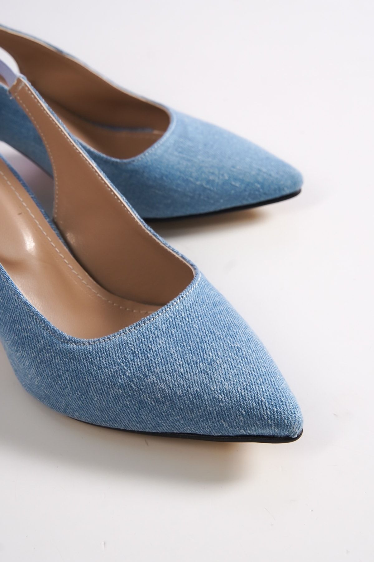 Denim high on sale heels