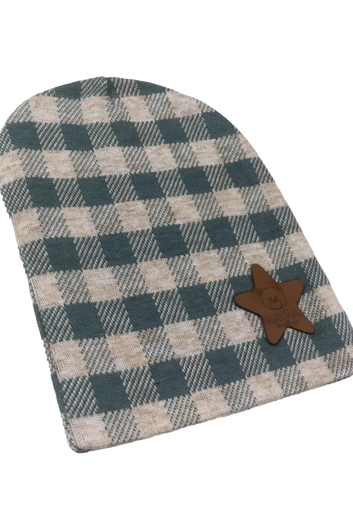 Double-Layer Cotton Combed Cotton Knitwear Knit Baby Kids Beanie Hidden Inseam