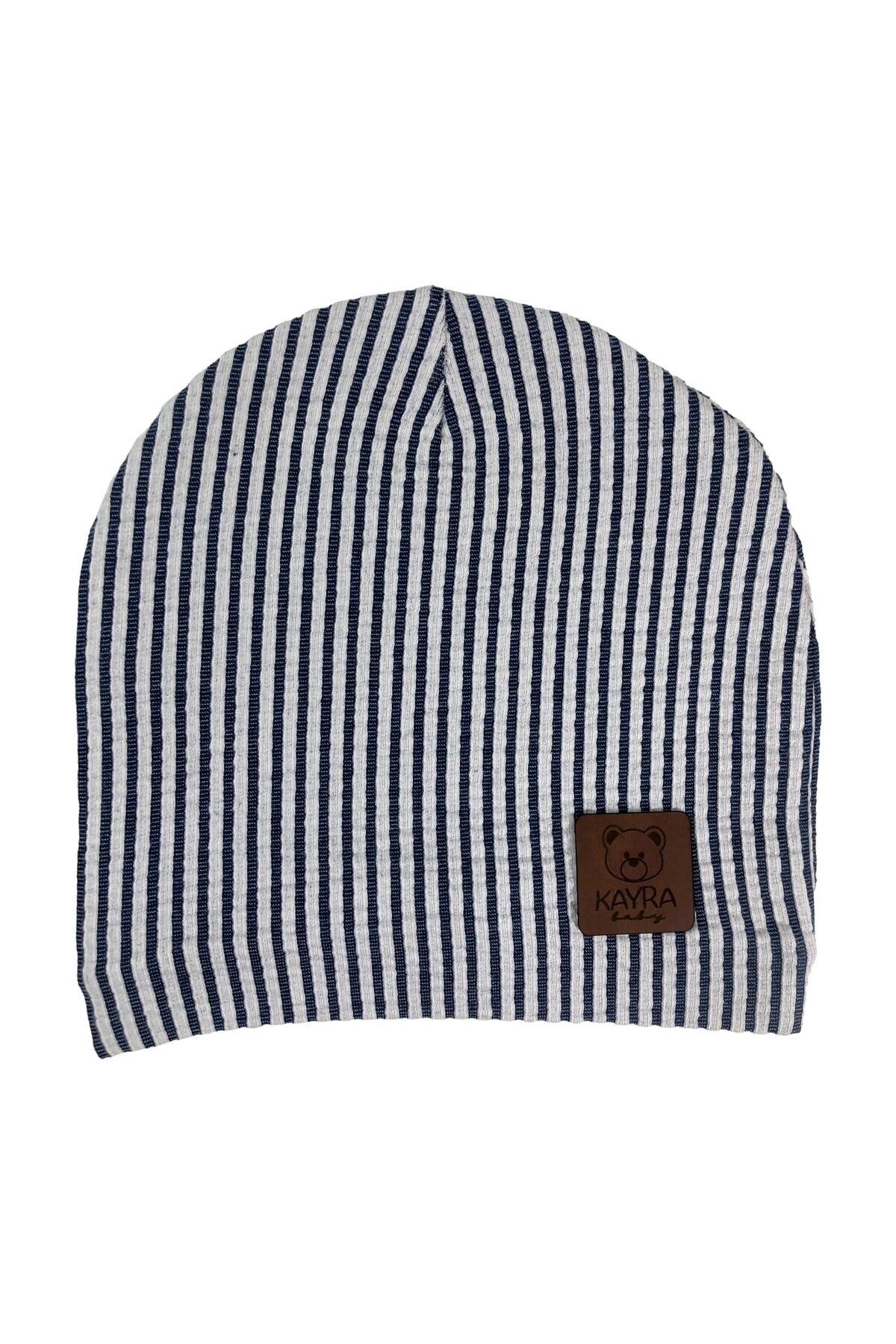 Double-Layer Combed Cotton Jacquard Baby Kids Beanie (Hidden Inseam)