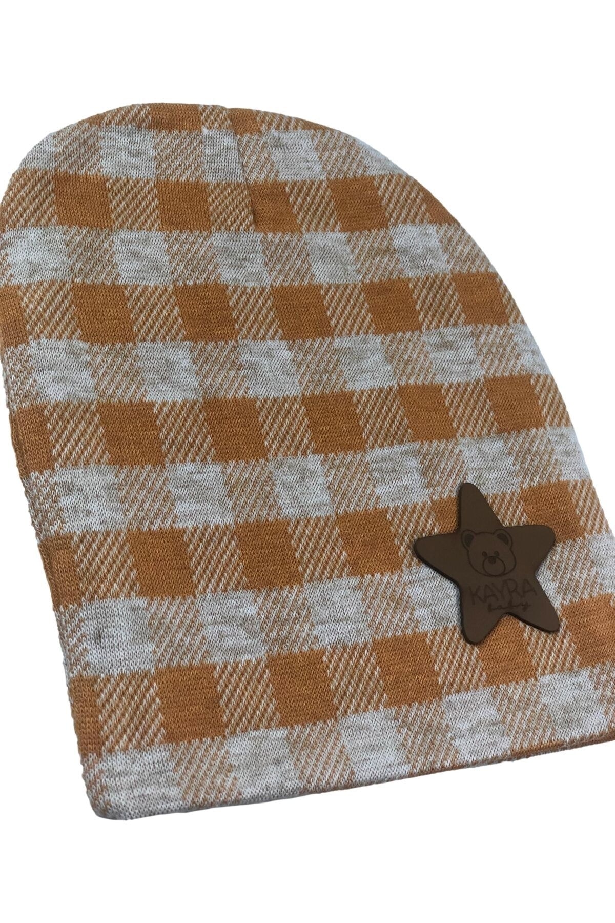 Double-Layer Cotton Combed Cotton Knitwear Knit Baby Kids Beanie Hidden Inseam