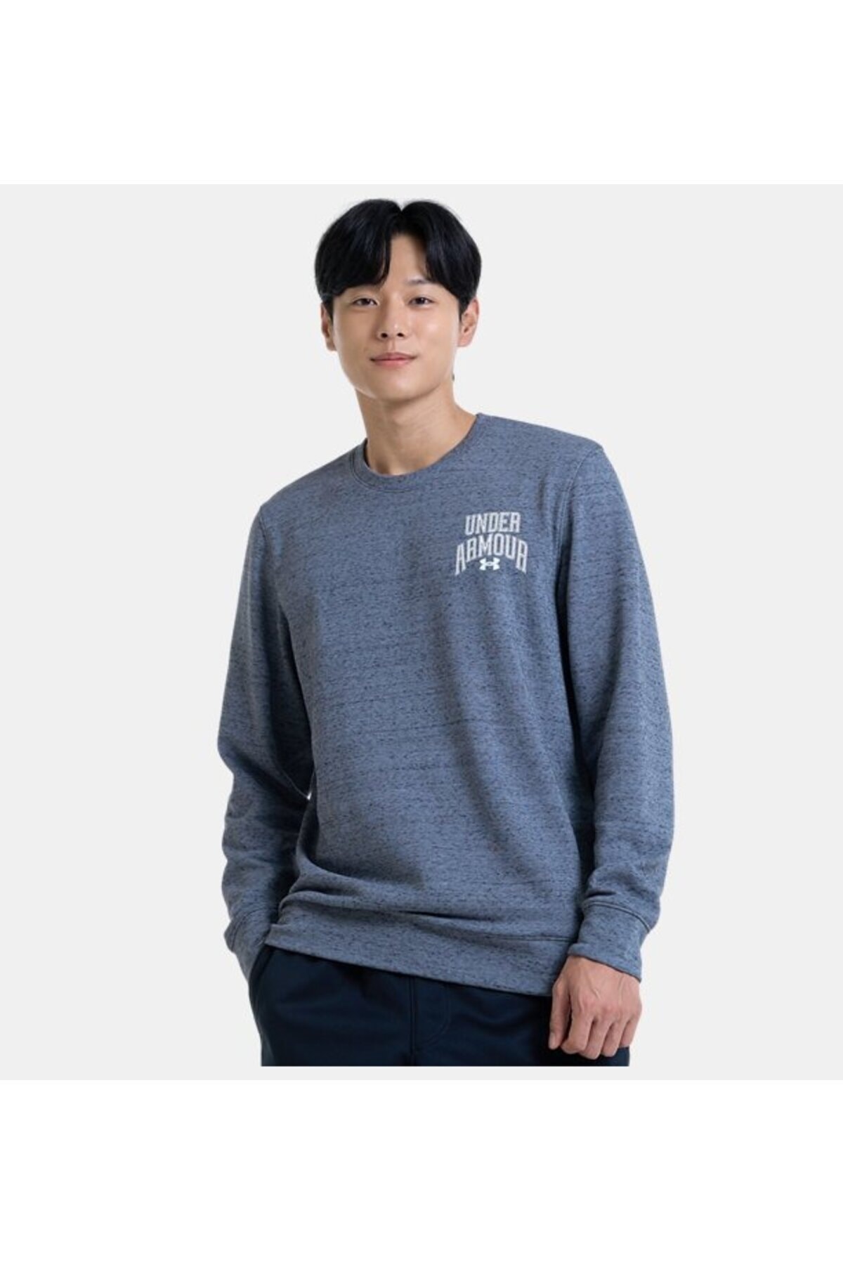 آندر آرمور یقه گرد گرافیکی مردانه UA Rival Terry مدل 1379764-012