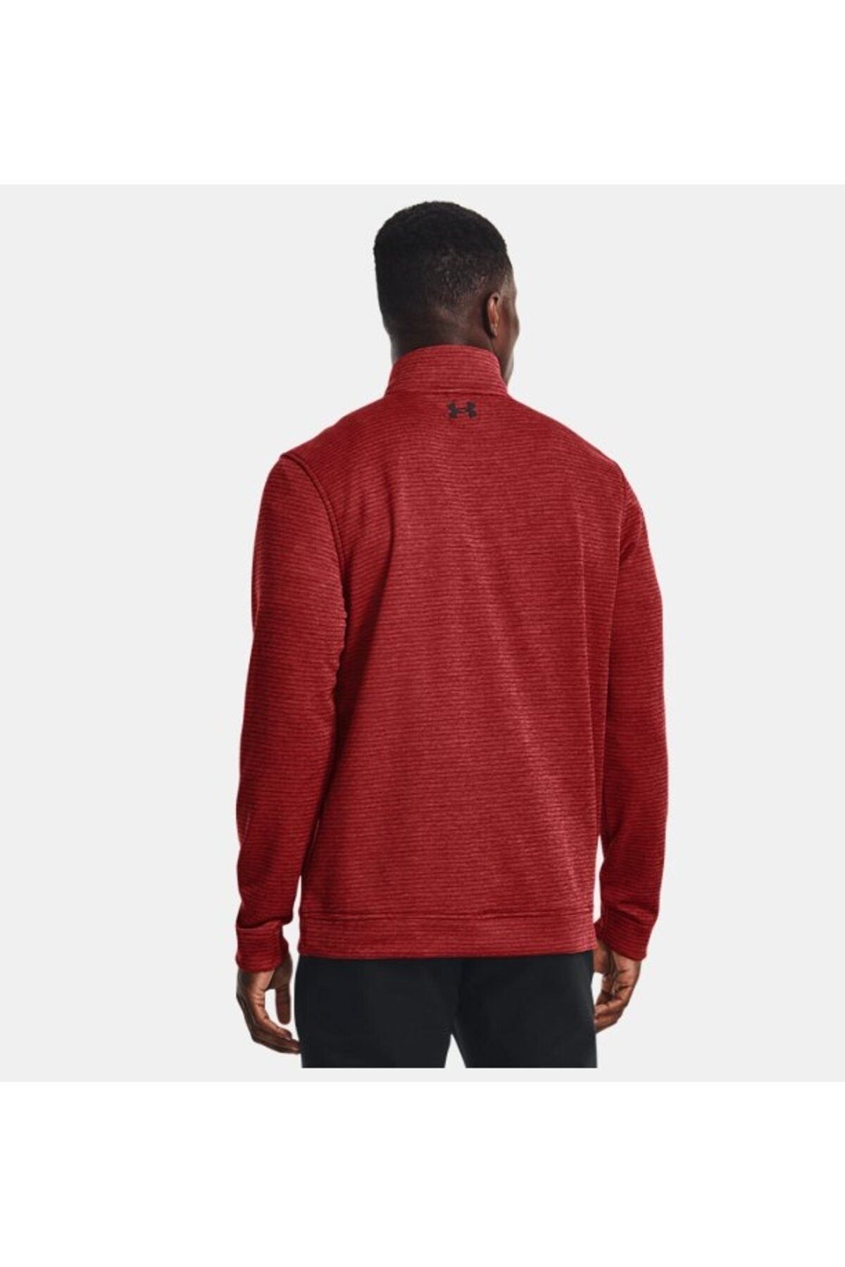 سویشرت ورزشی قرمز مردانه ژاکت طوفان UA در ua ¼ زیپ 1373674 610 Under Armour