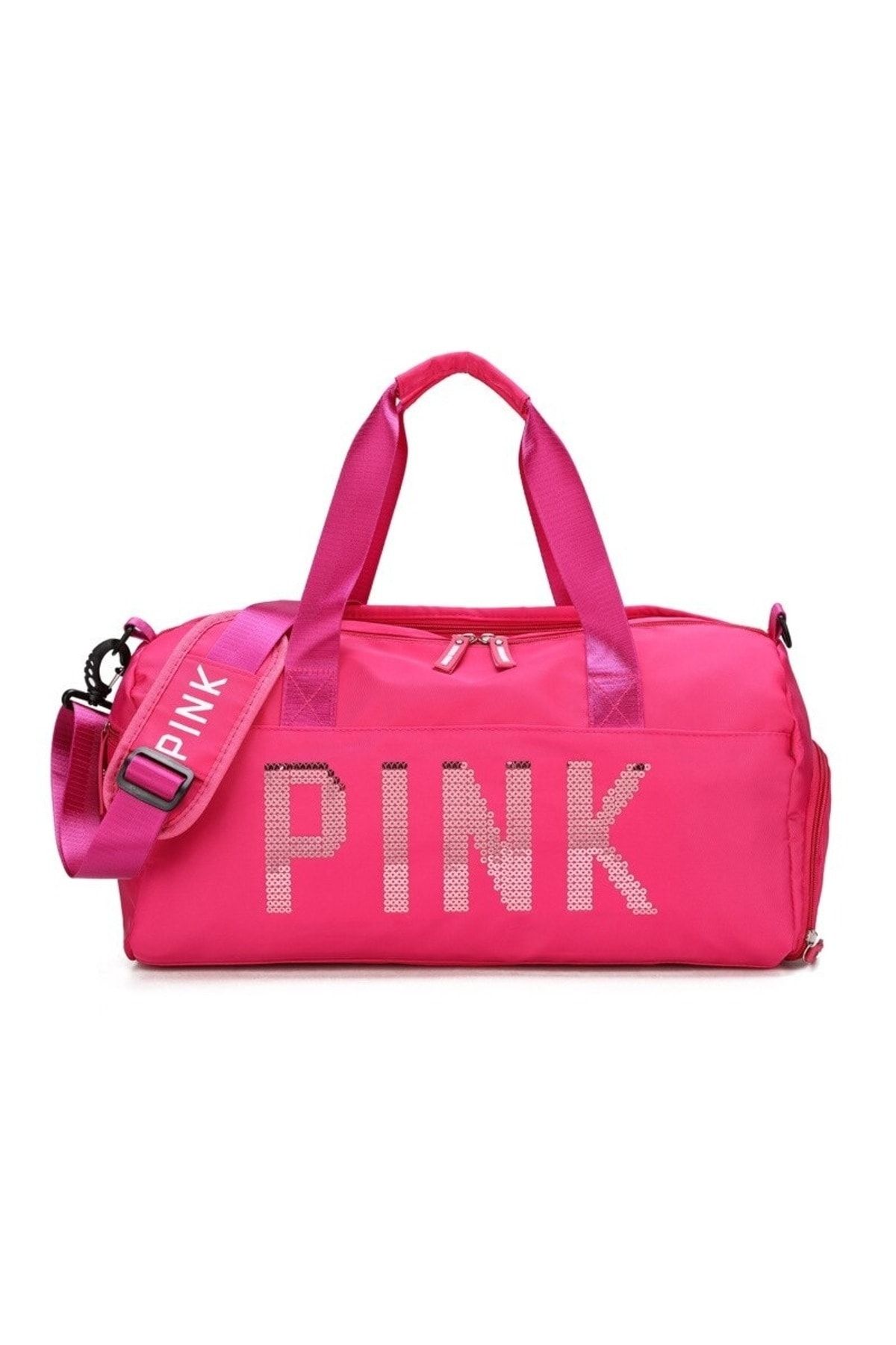Pink brand hotsell gym bag